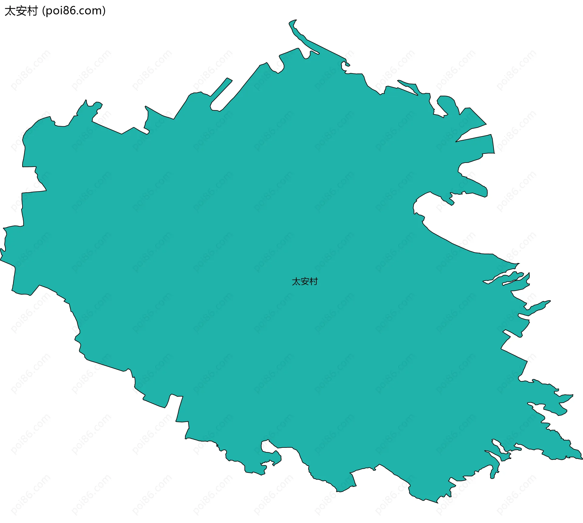 太安村边界地图