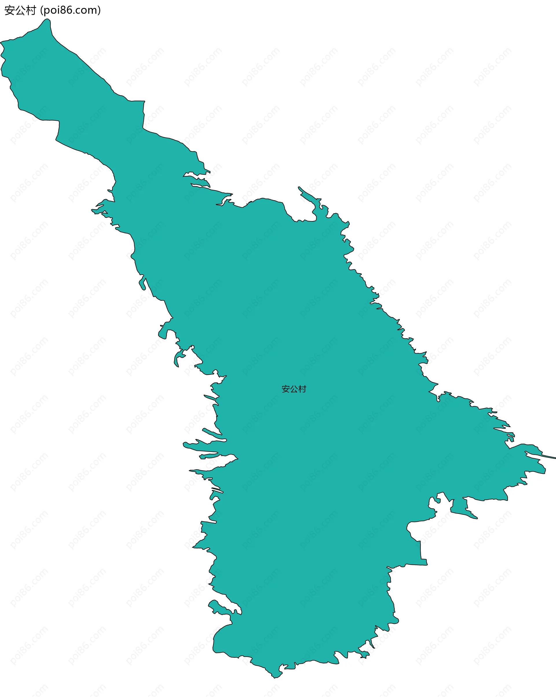 安公村边界地图