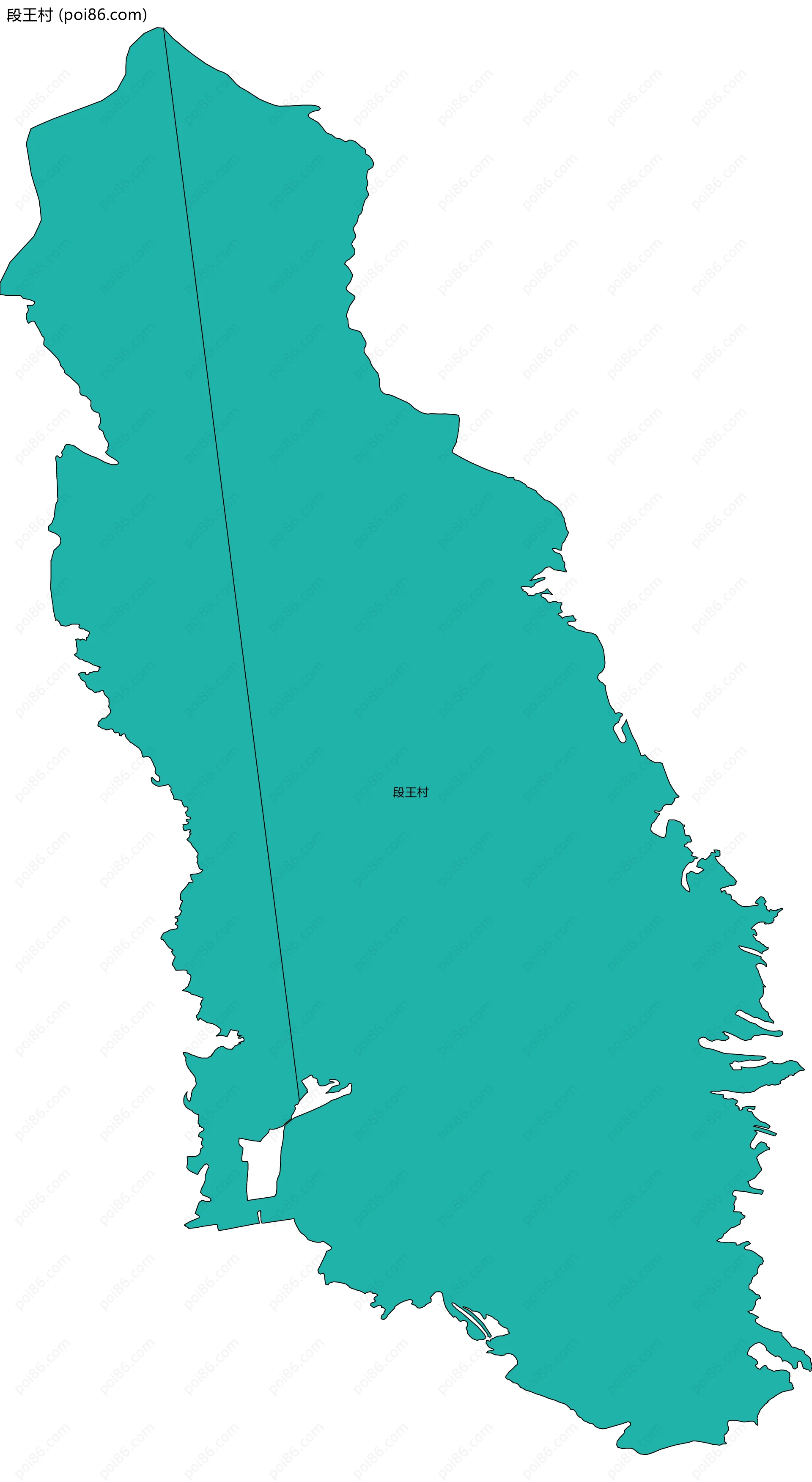 段王村边界地图