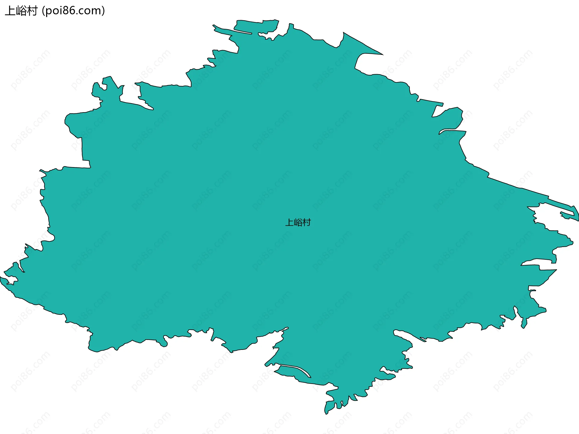 上峪村边界地图