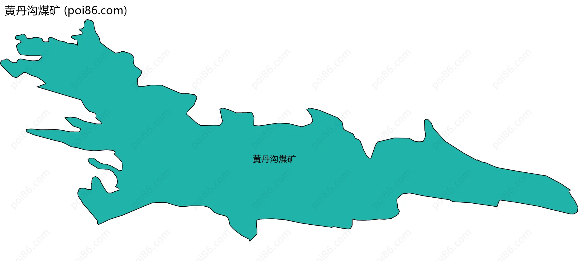黄丹沟煤矿边界地图