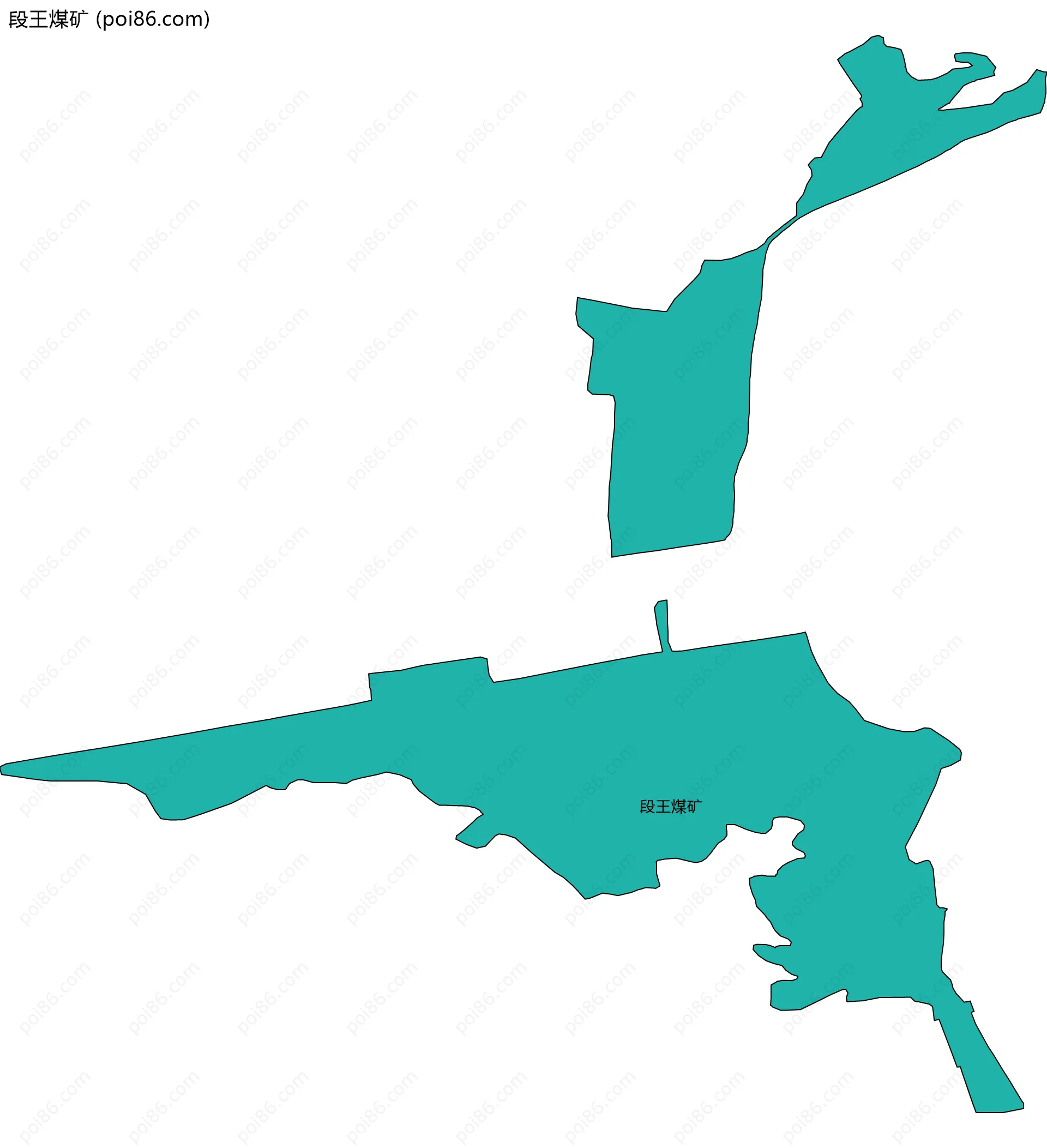 段王煤矿边界地图