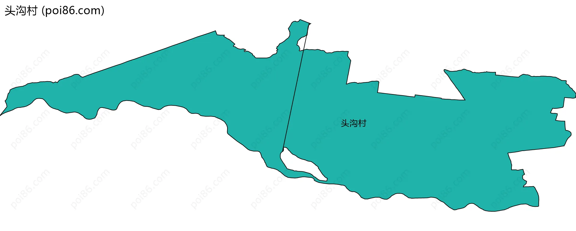 头沟村边界地图