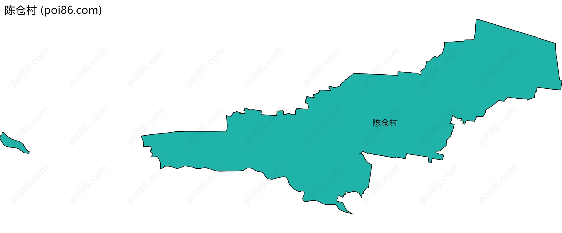 陈仓村边界地图