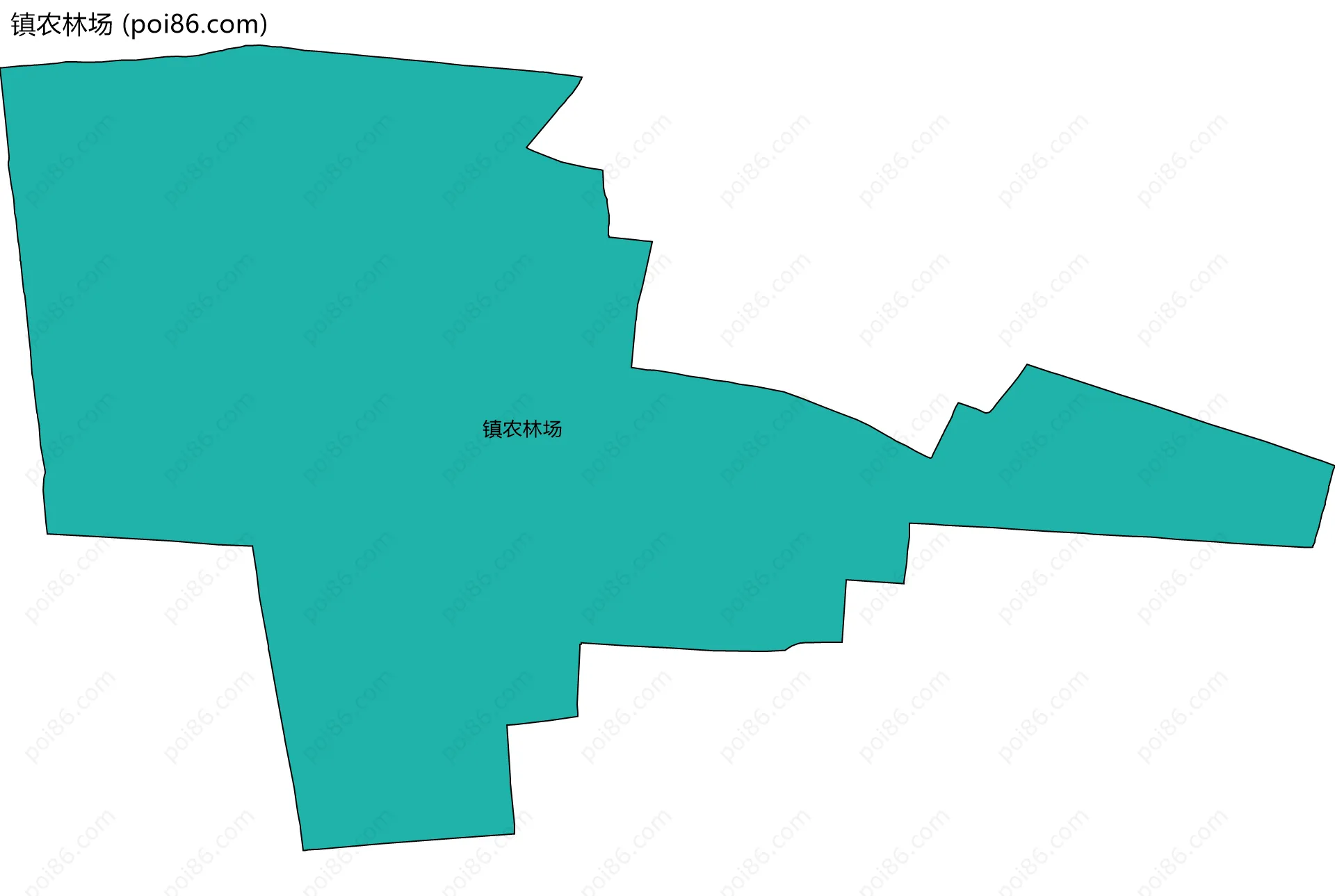 镇农林场边界地图