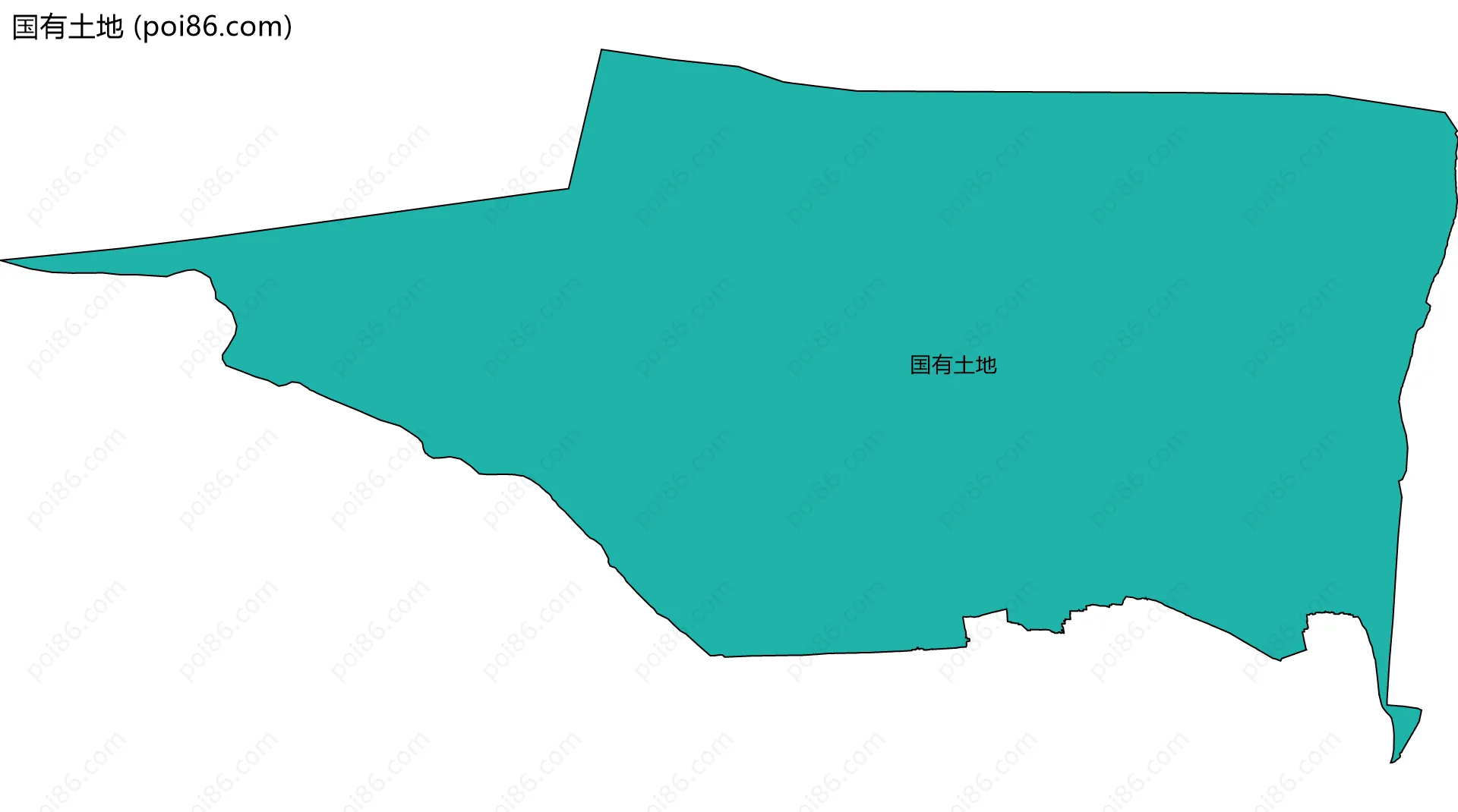 国有土地边界地图