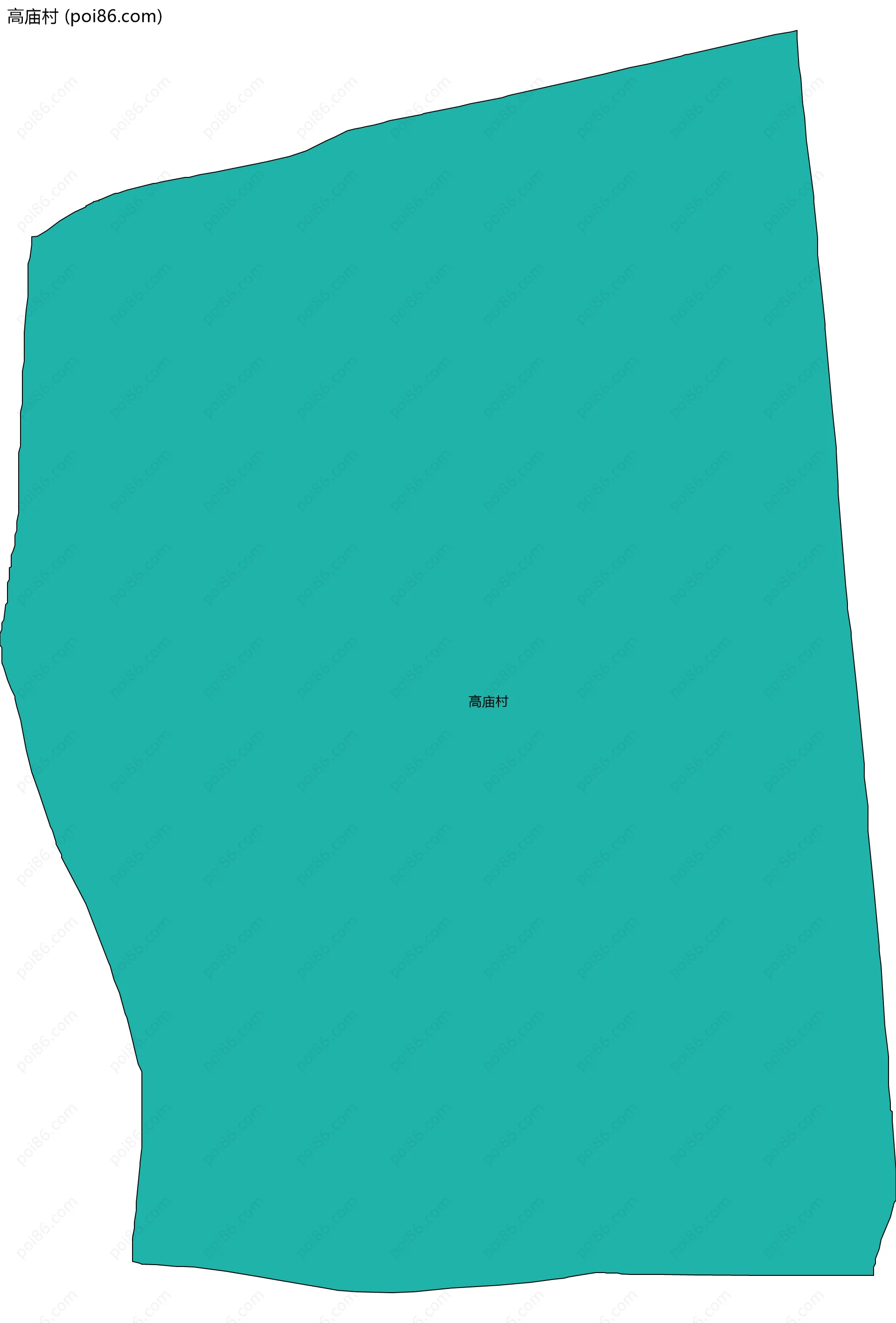 高庙村边界地图