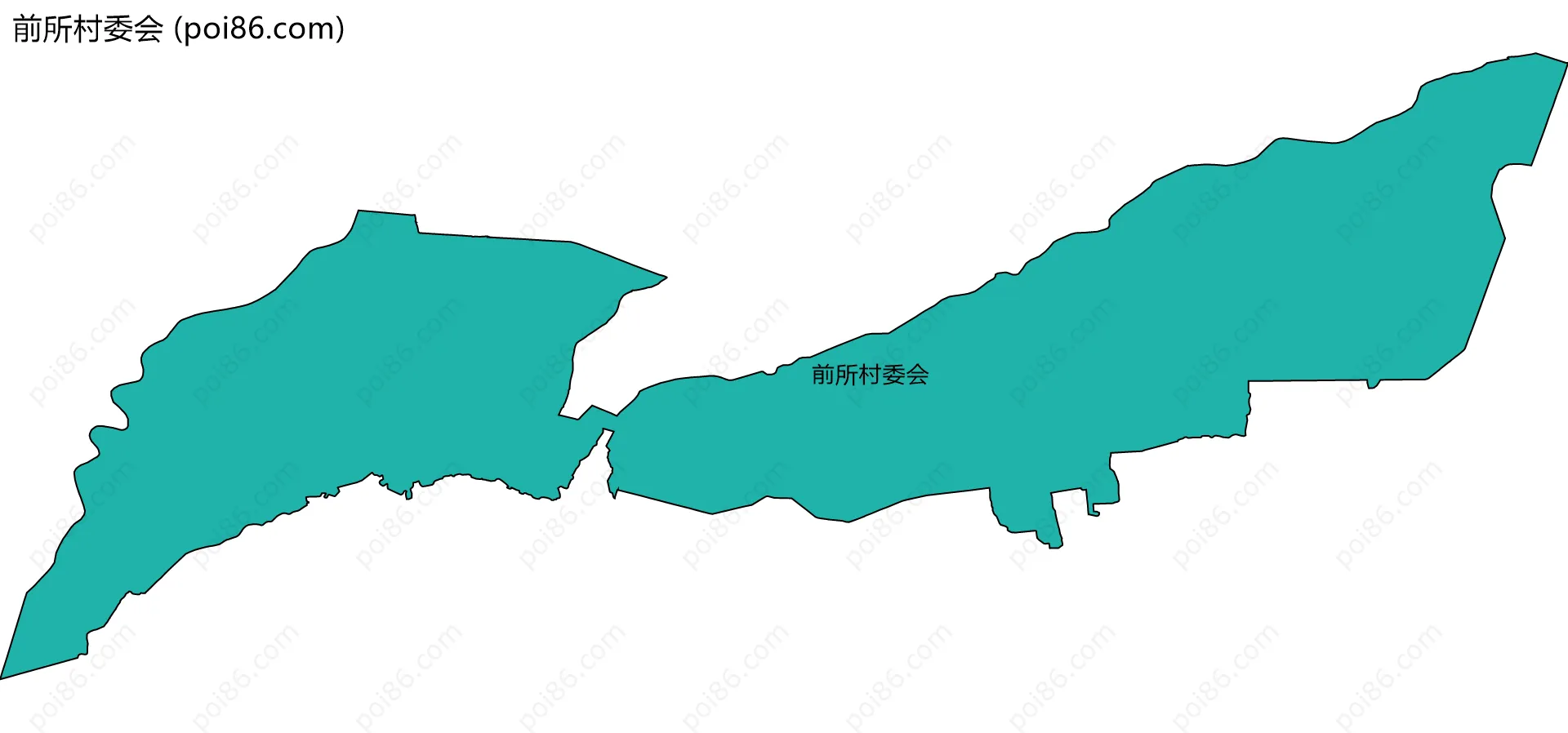 前所村委会边界地图