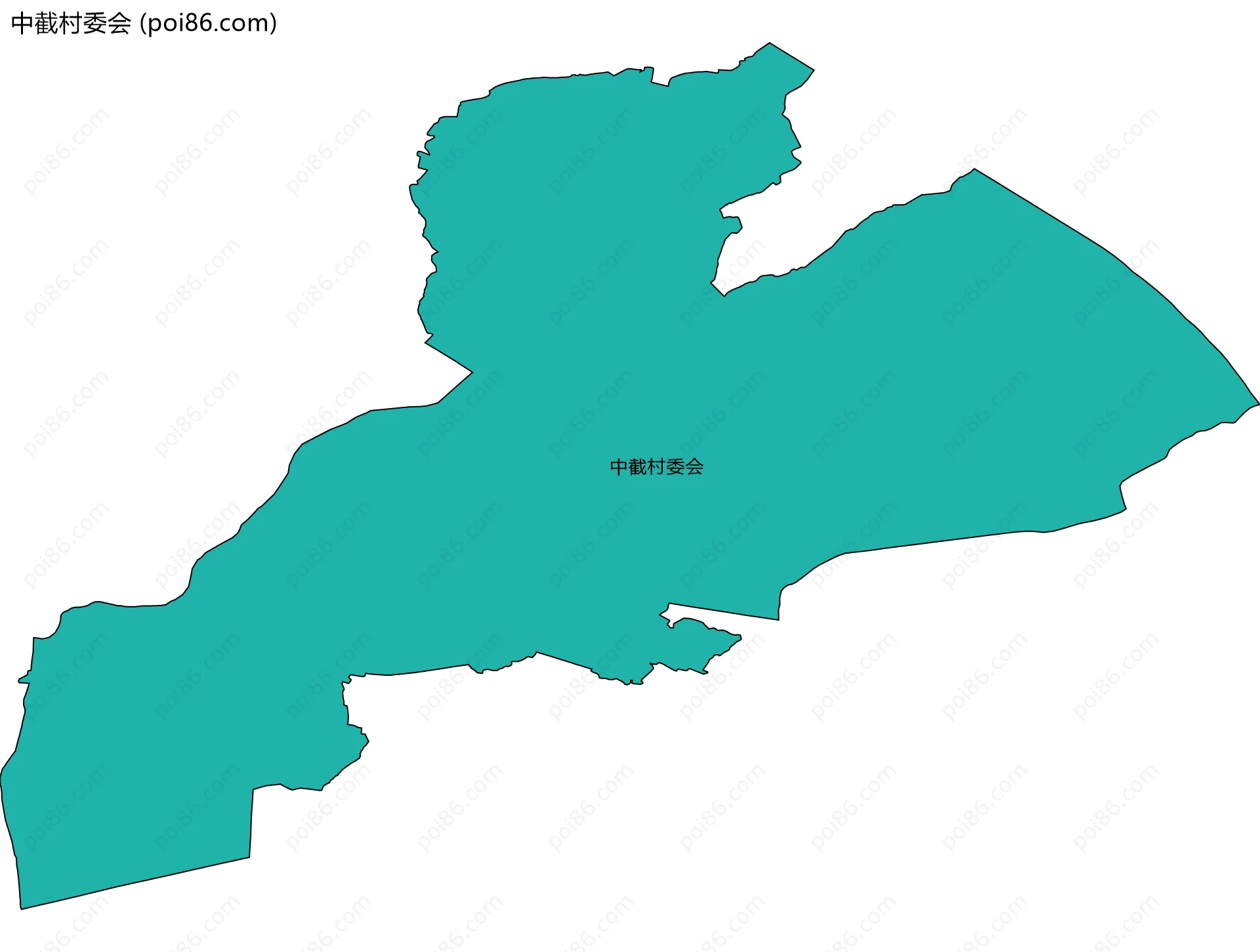 中截村委会边界地图