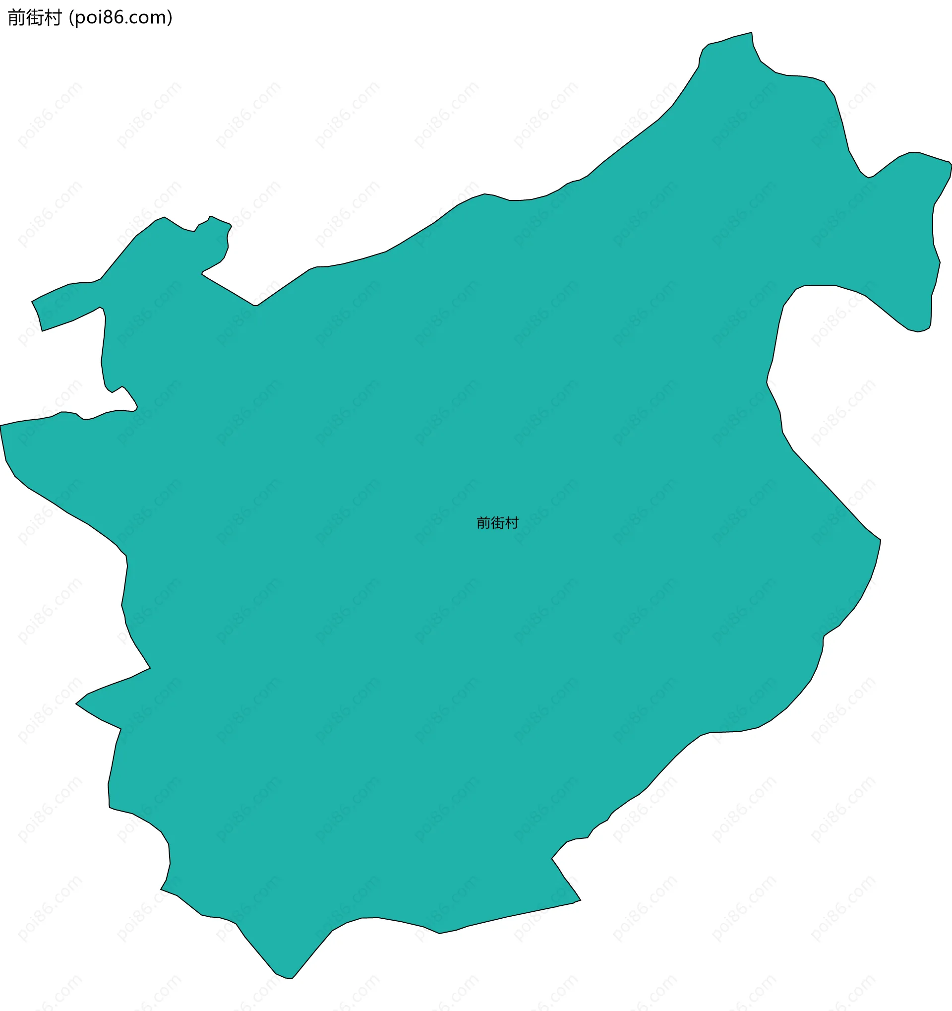 前街村边界地图