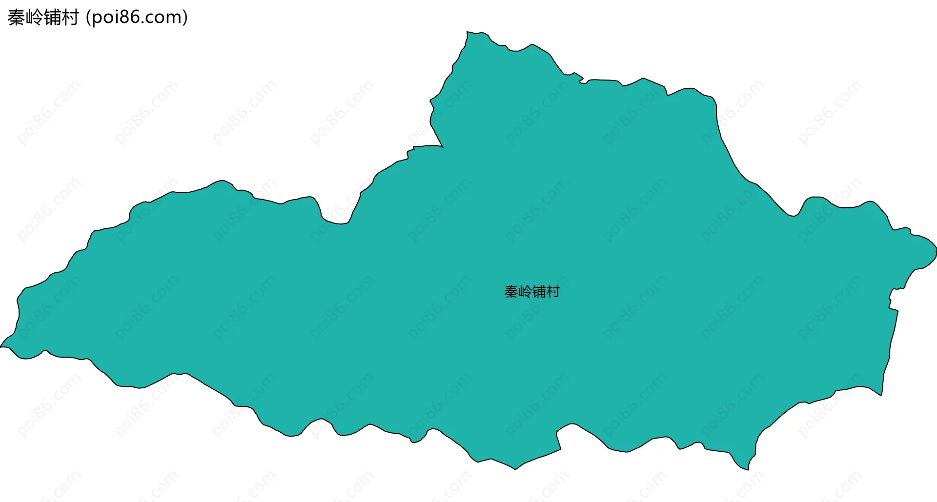 秦岭铺村边界地图