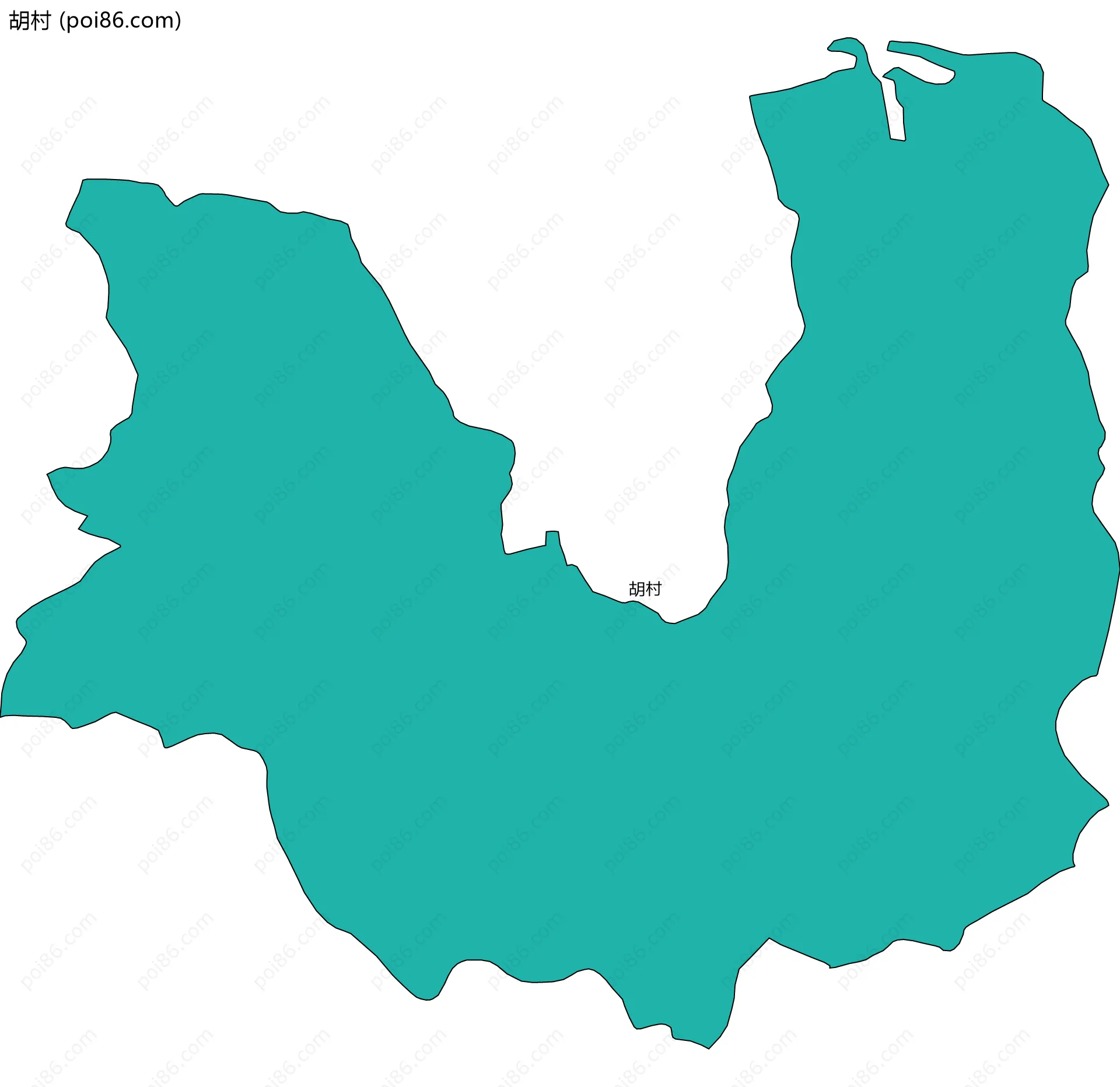 胡村边界地图