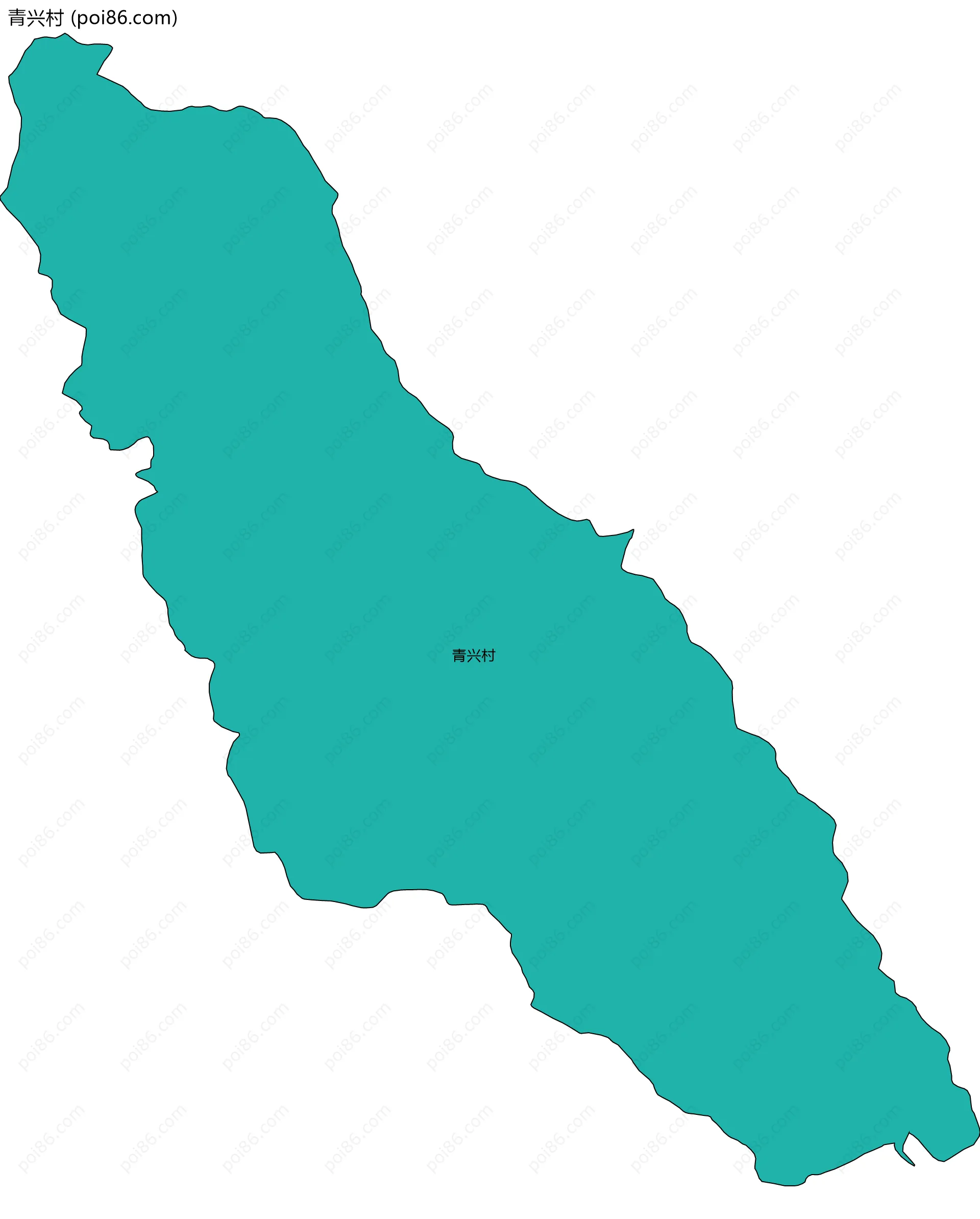 青兴村边界地图