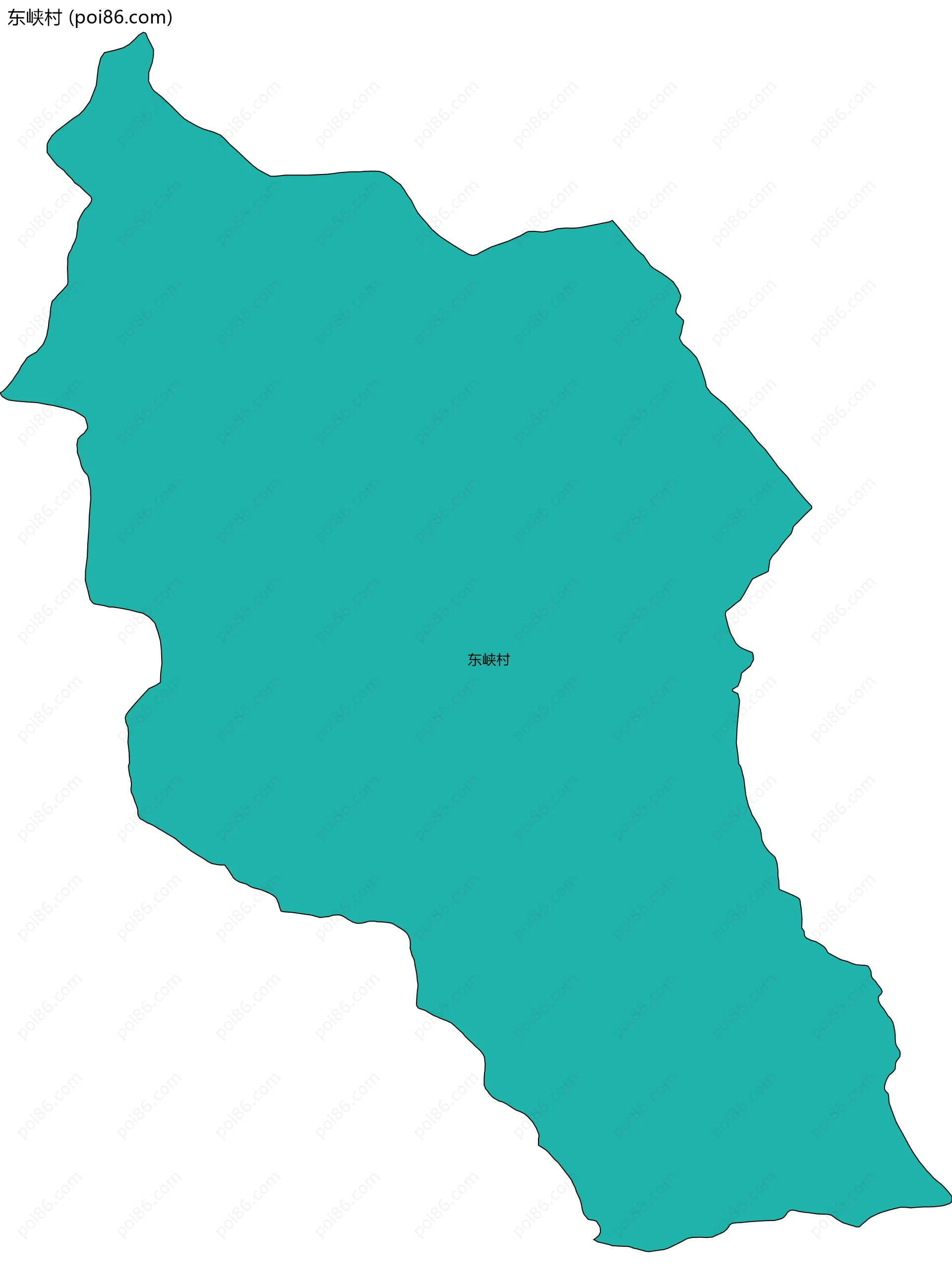 东峡村边界地图