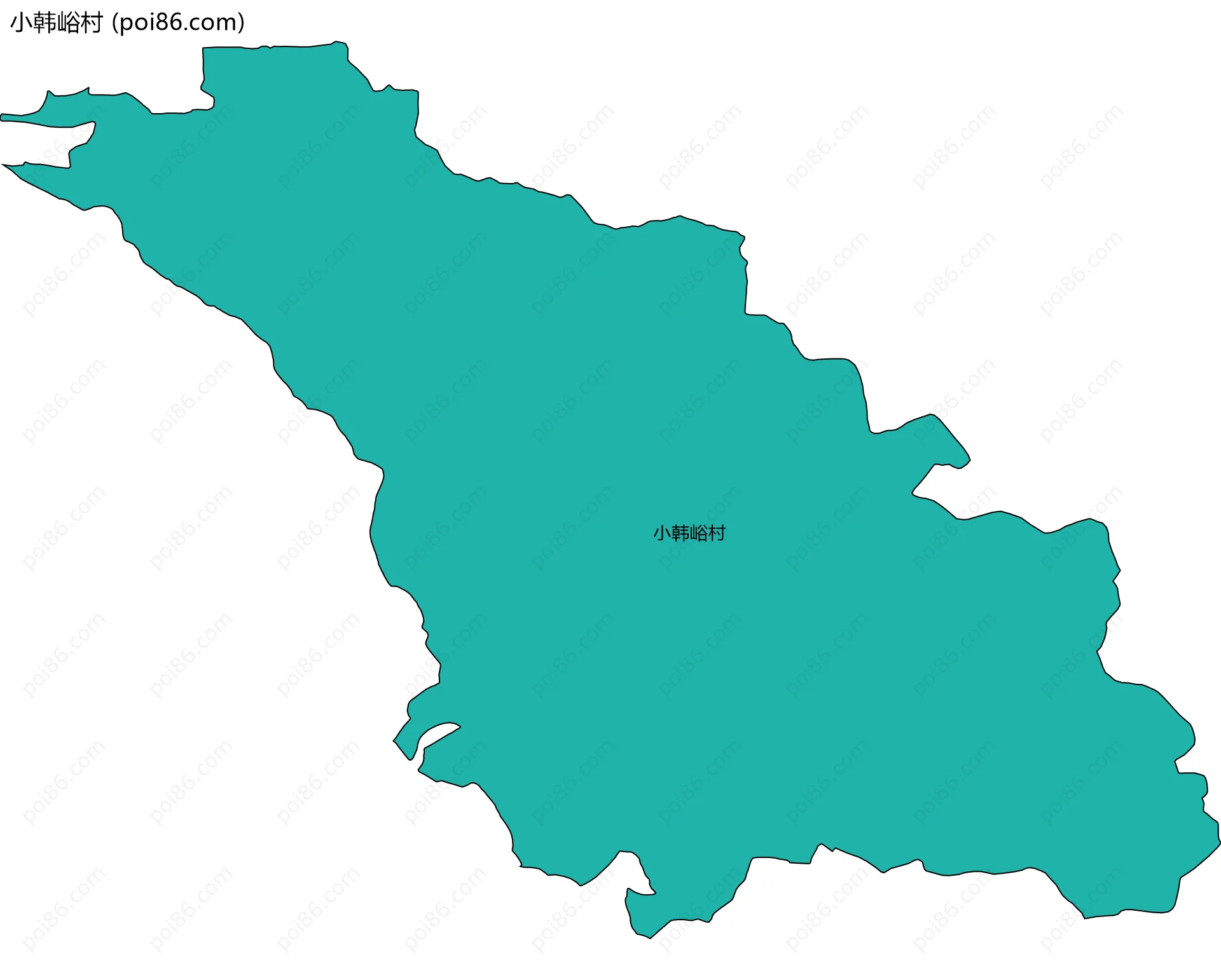 小韩峪村边界地图