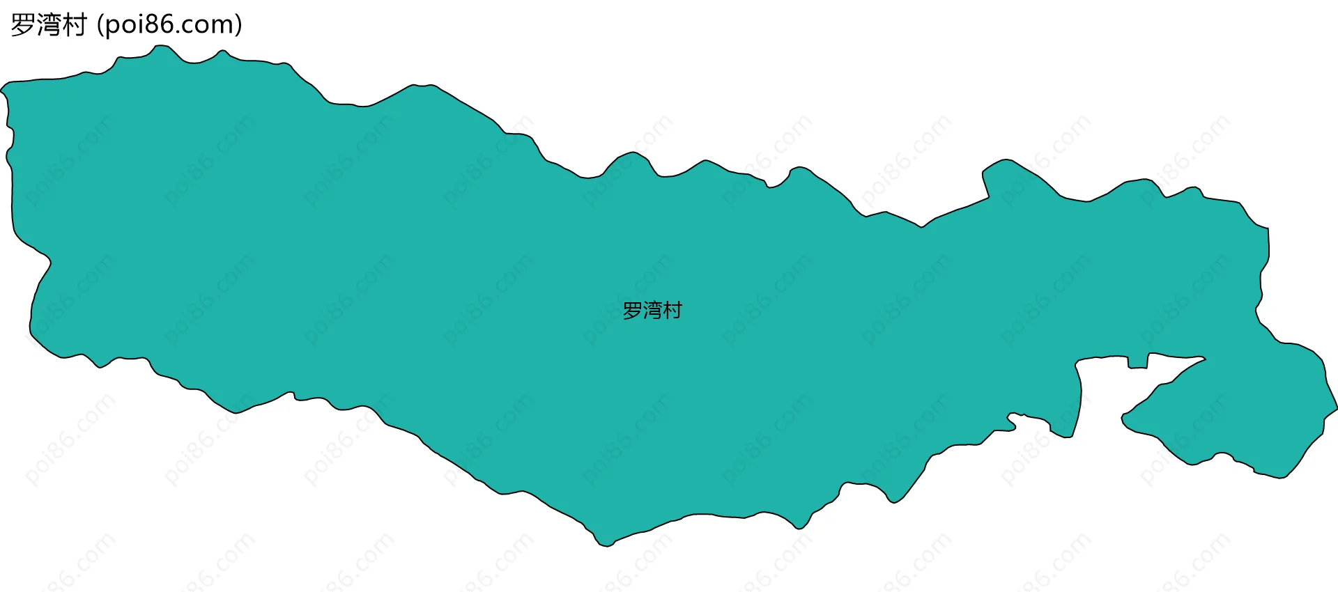 罗湾村边界地图