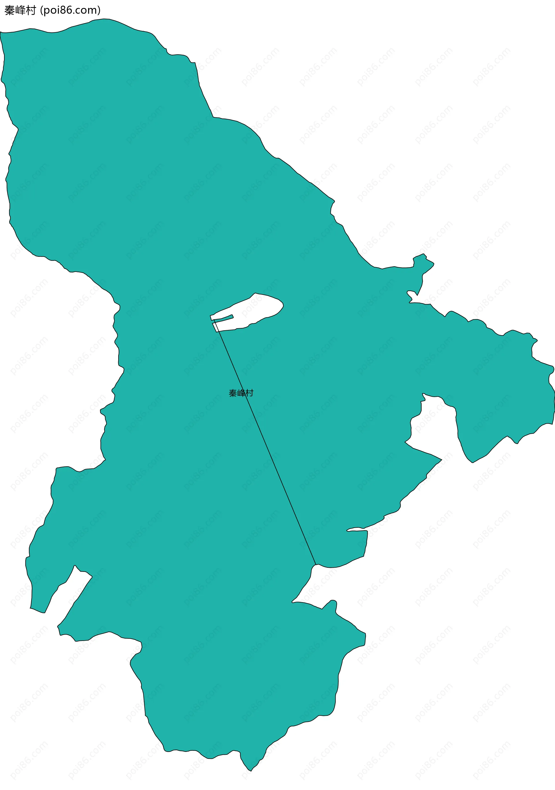 秦峰村边界地图