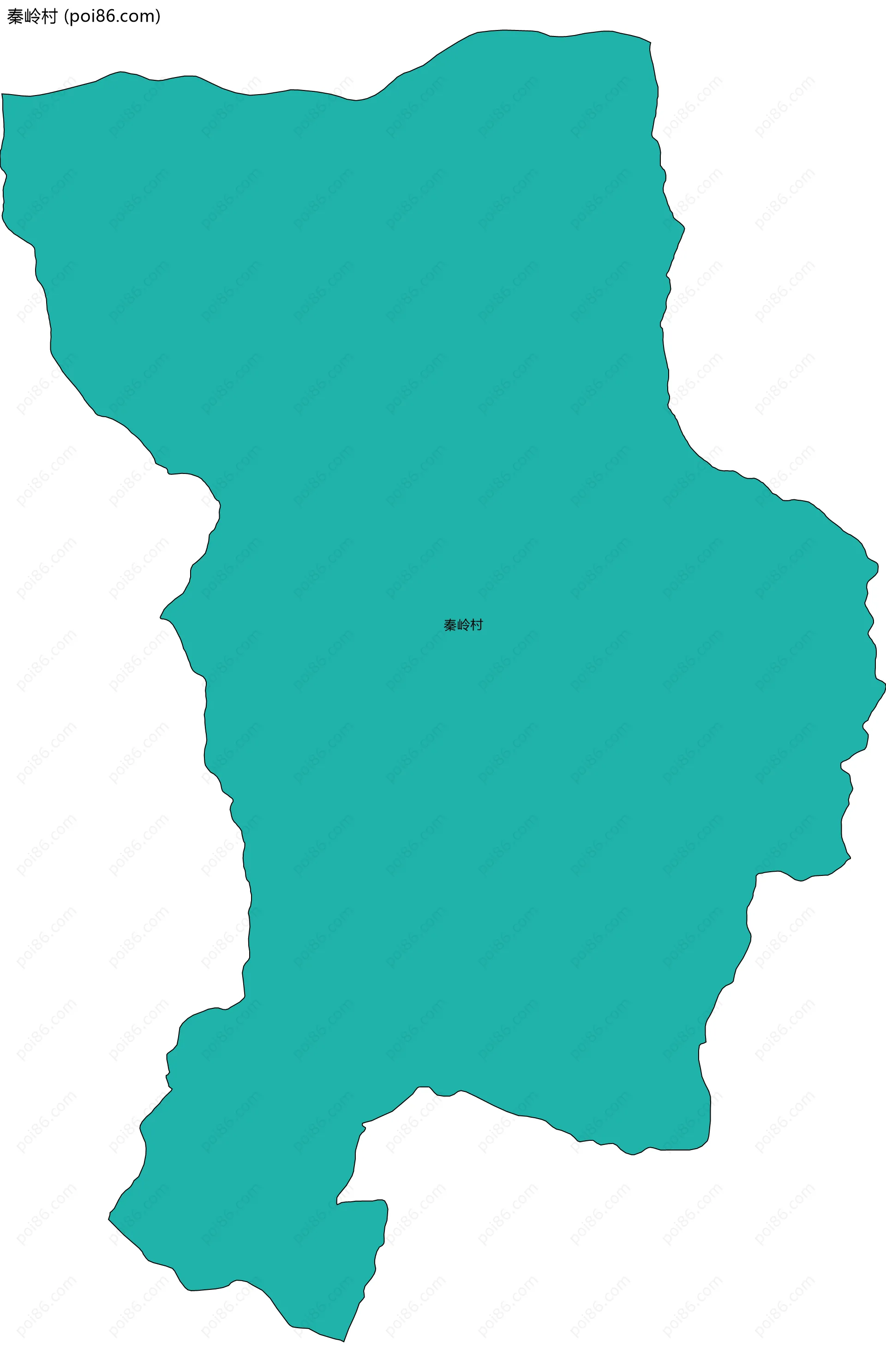 秦岭村边界地图