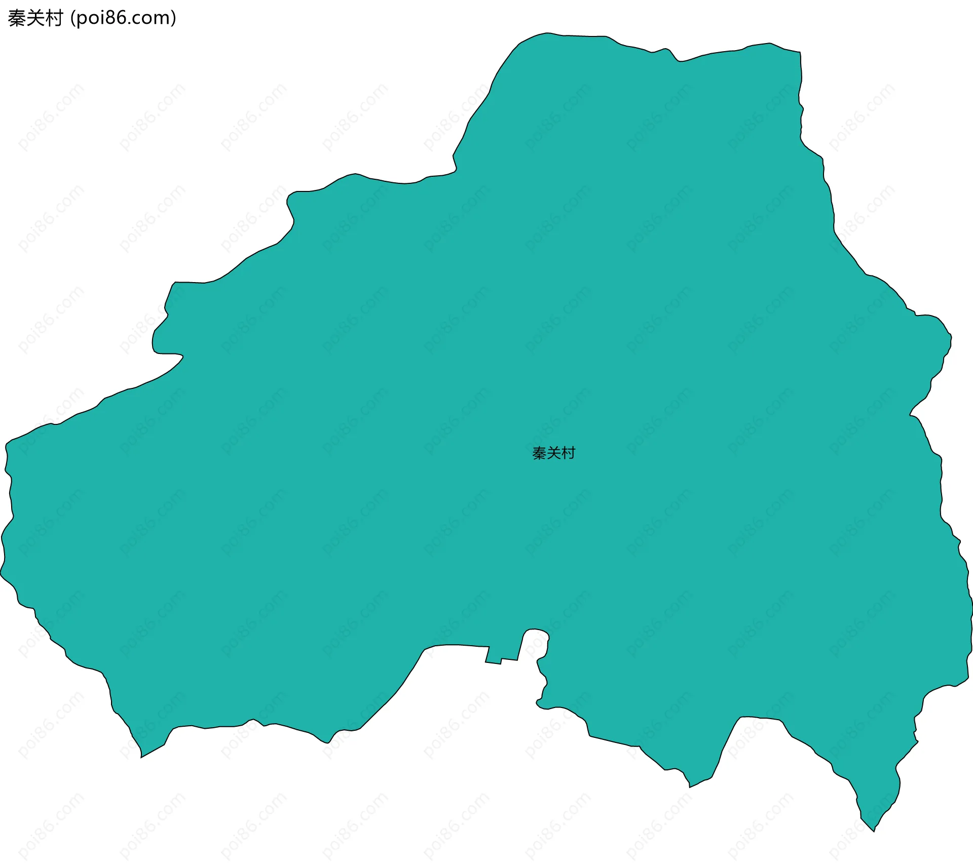 秦关村边界地图