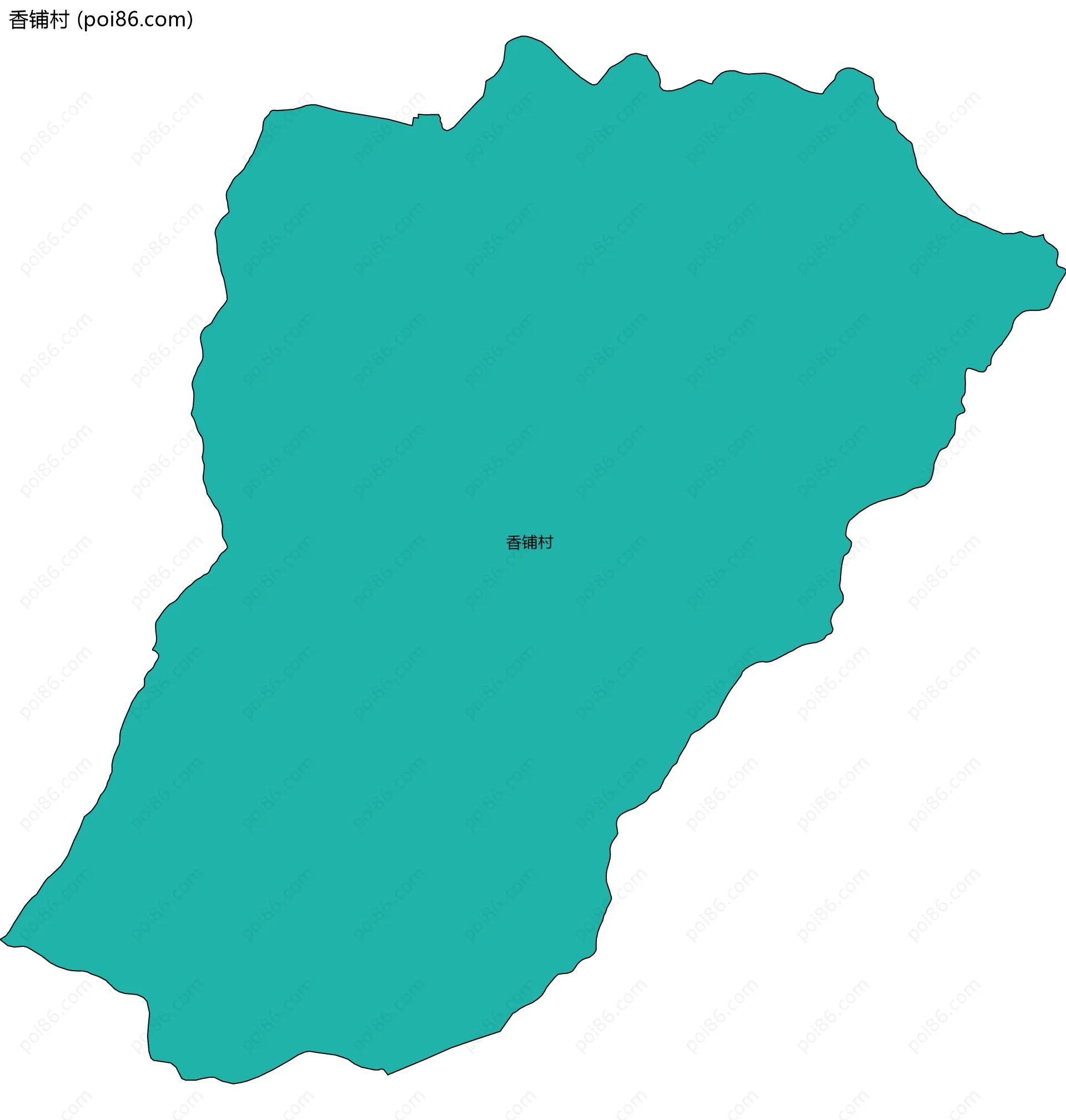 香铺村边界地图