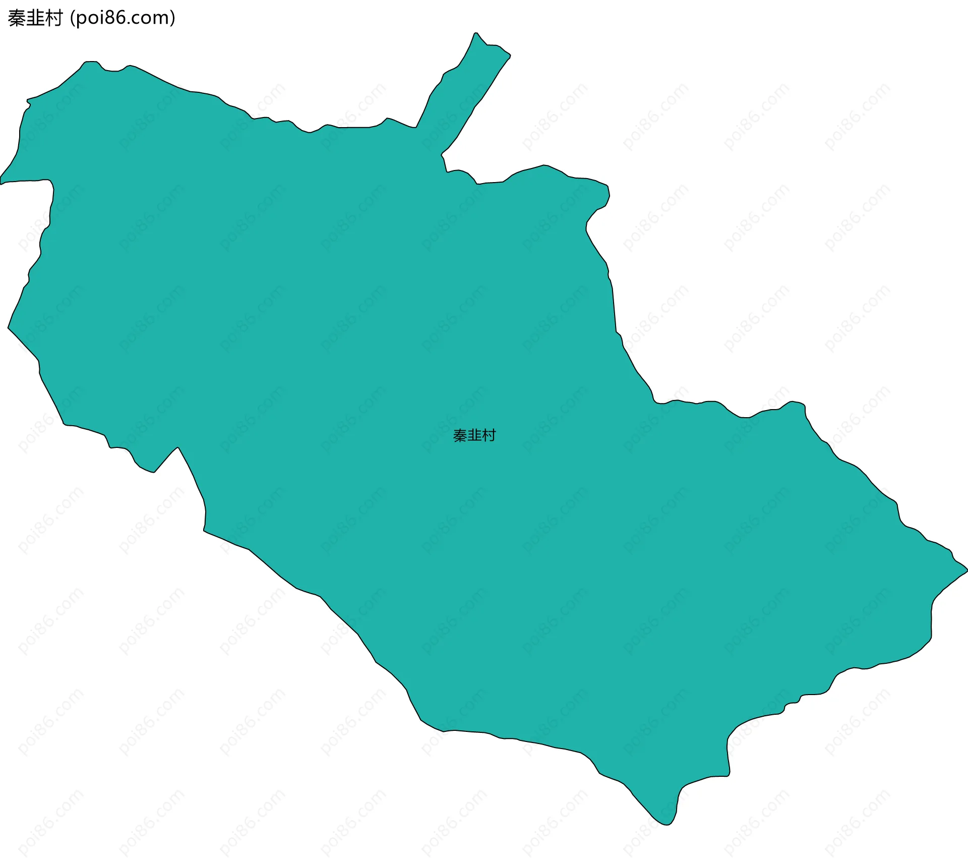 秦韭村边界地图