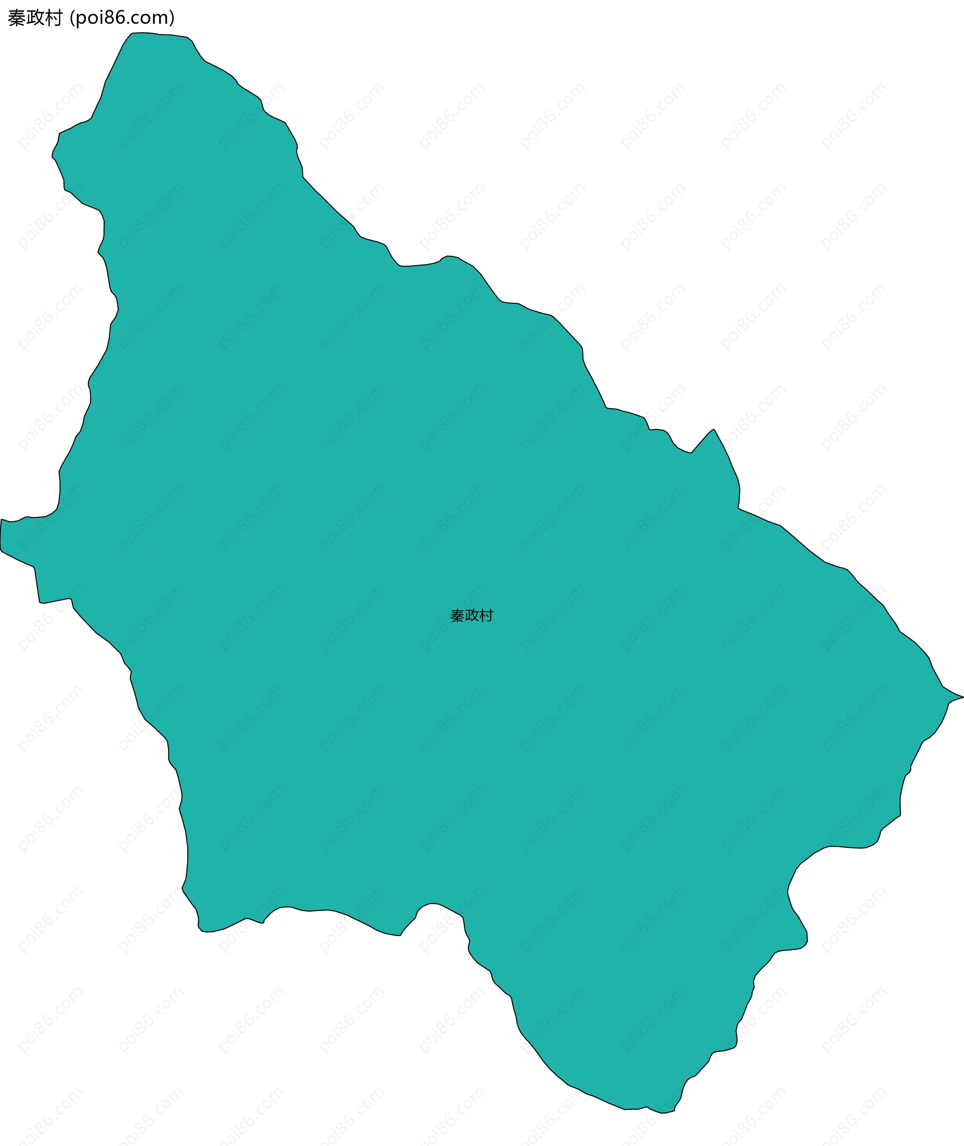 秦政村边界地图