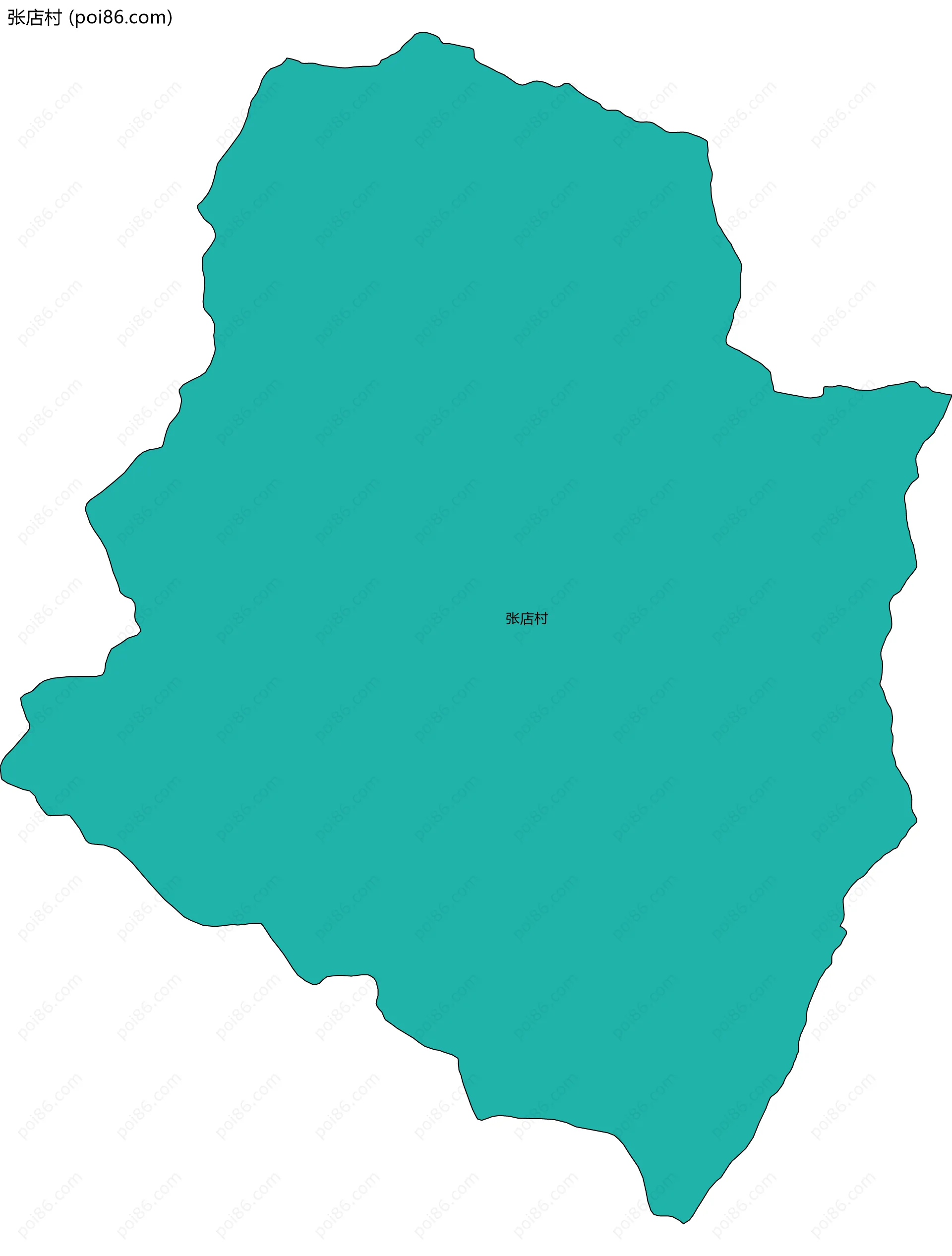 张店村边界地图