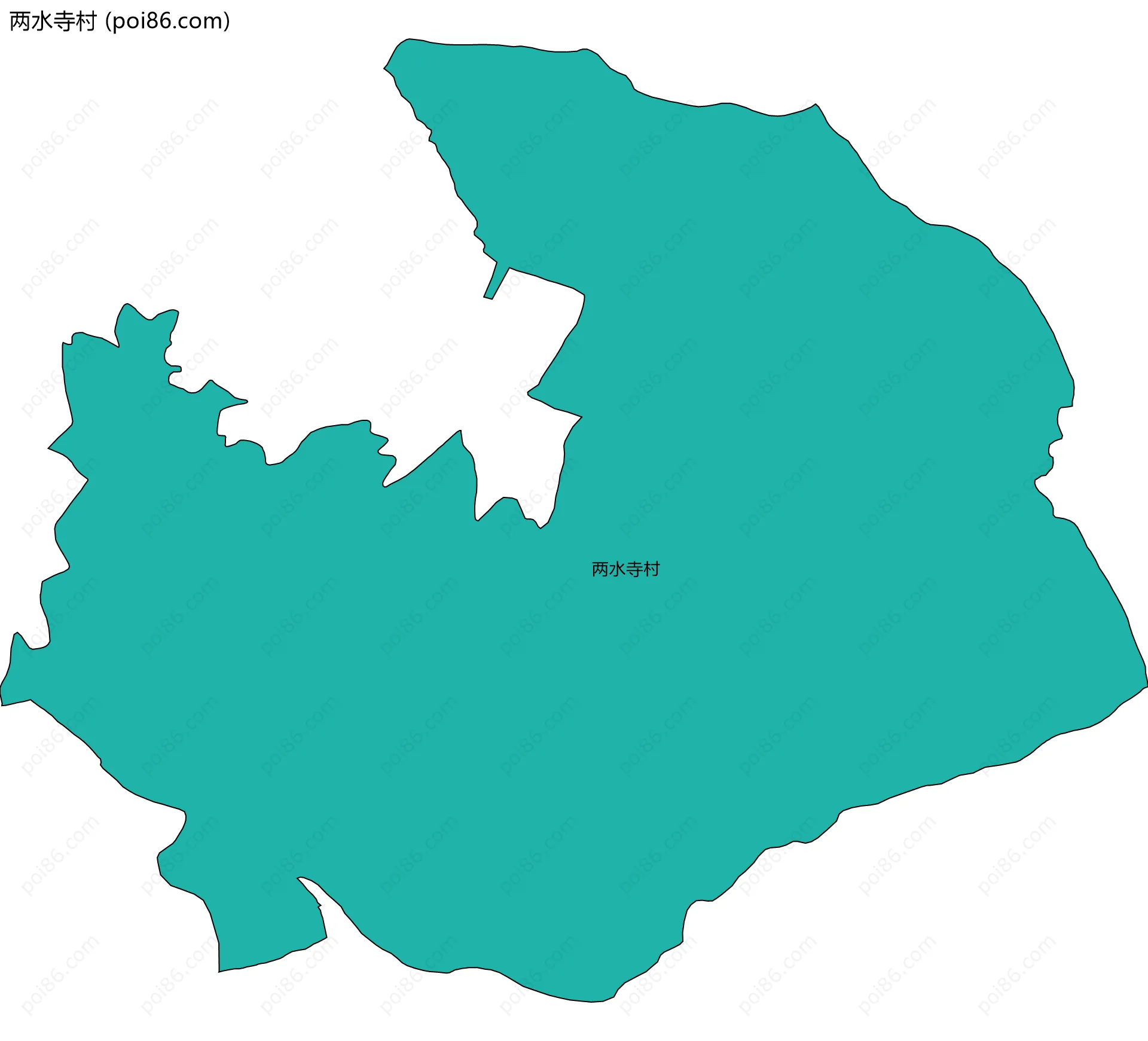 两水寺村边界地图