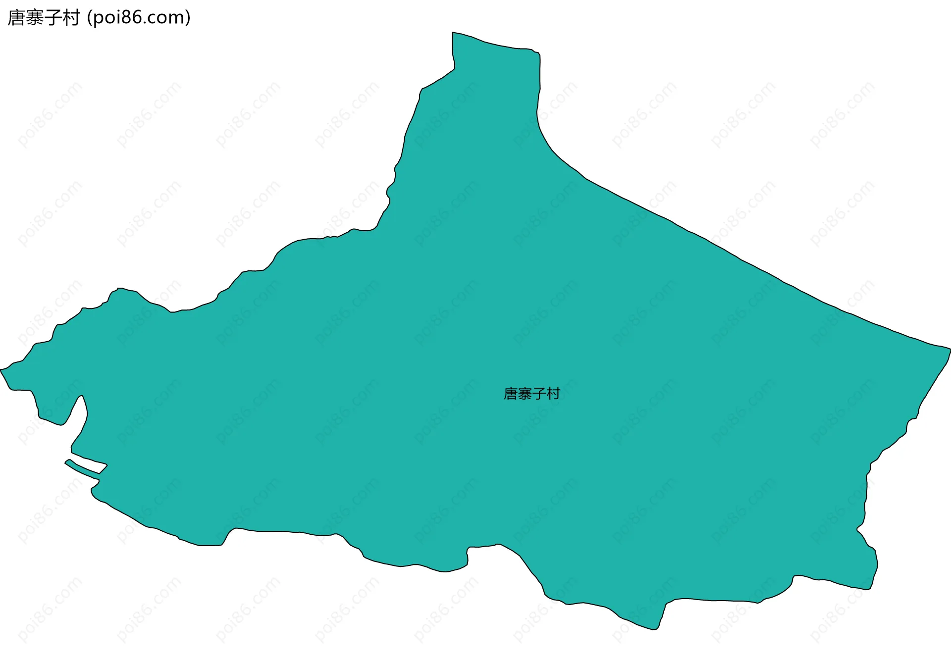 唐寨子村边界地图