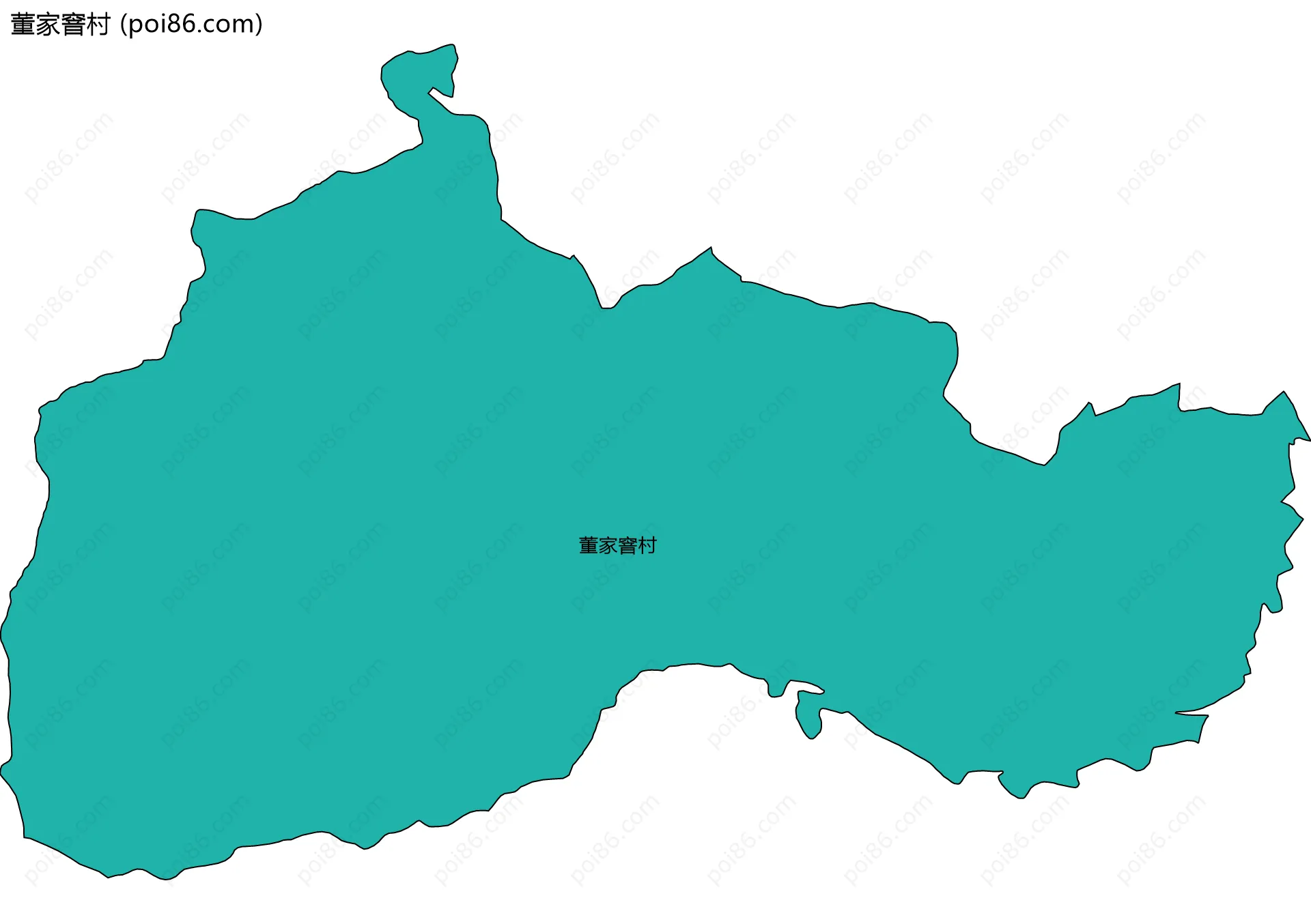 董家窨村边界地图
