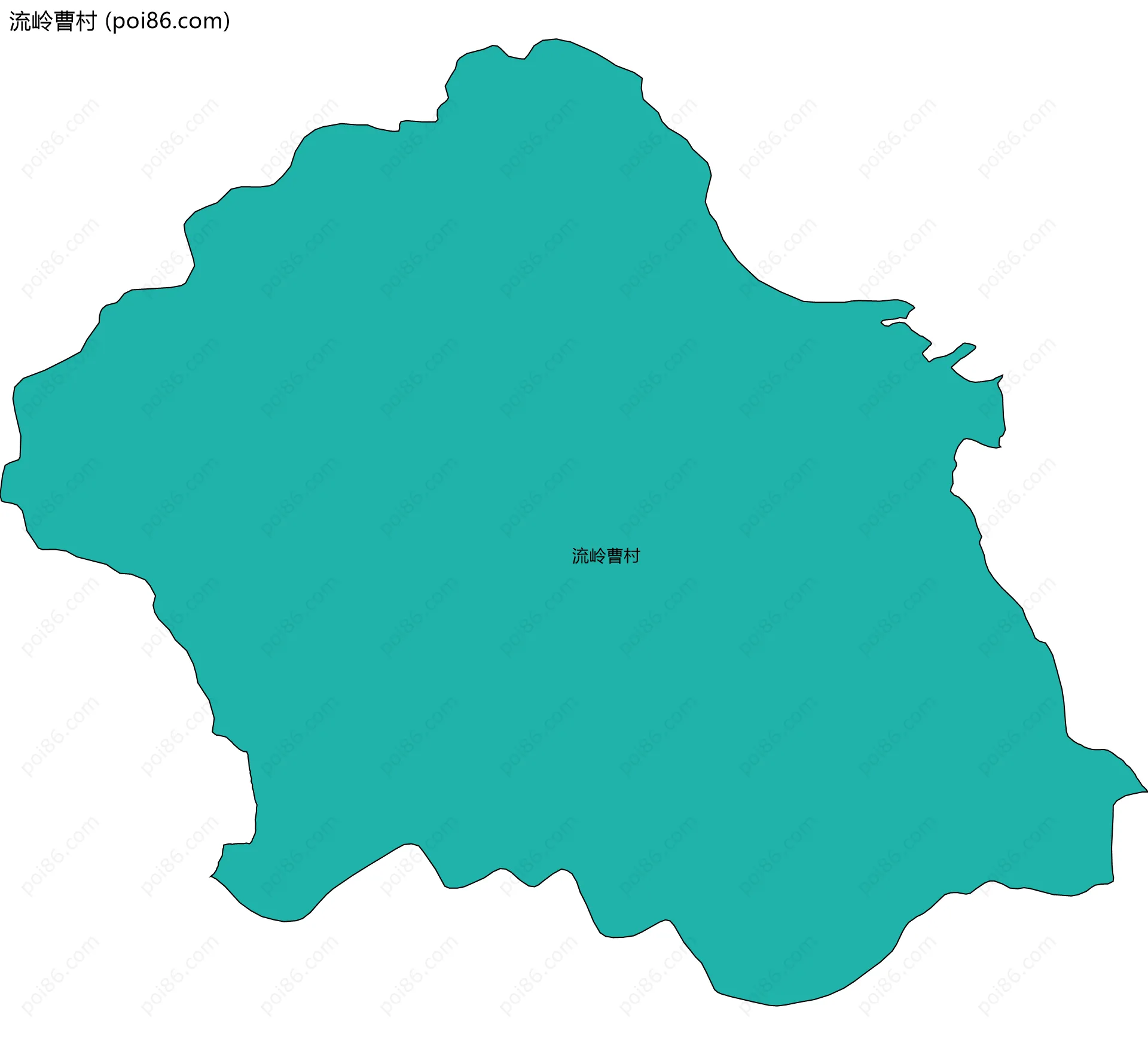 流岭曹村边界地图