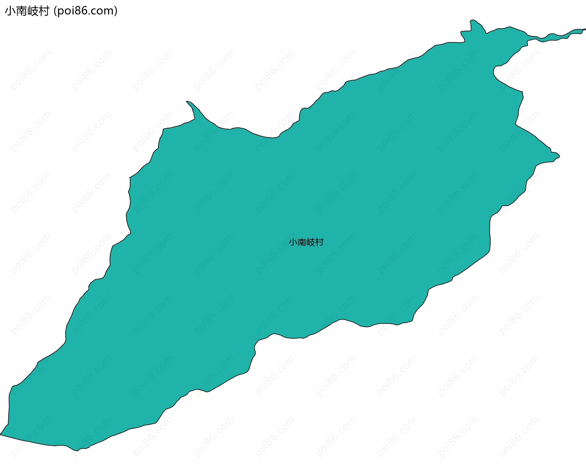 小南岐村边界地图