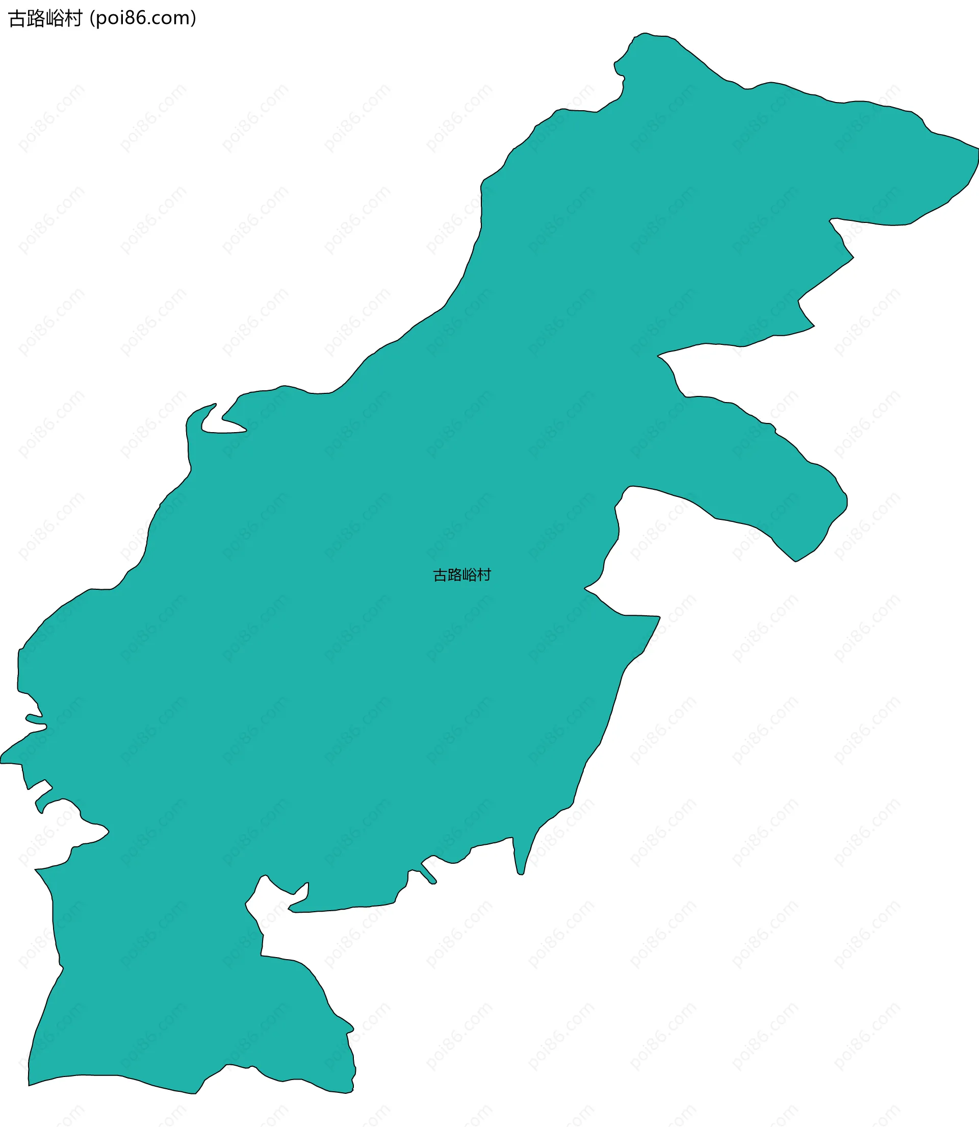 古路峪村边界地图