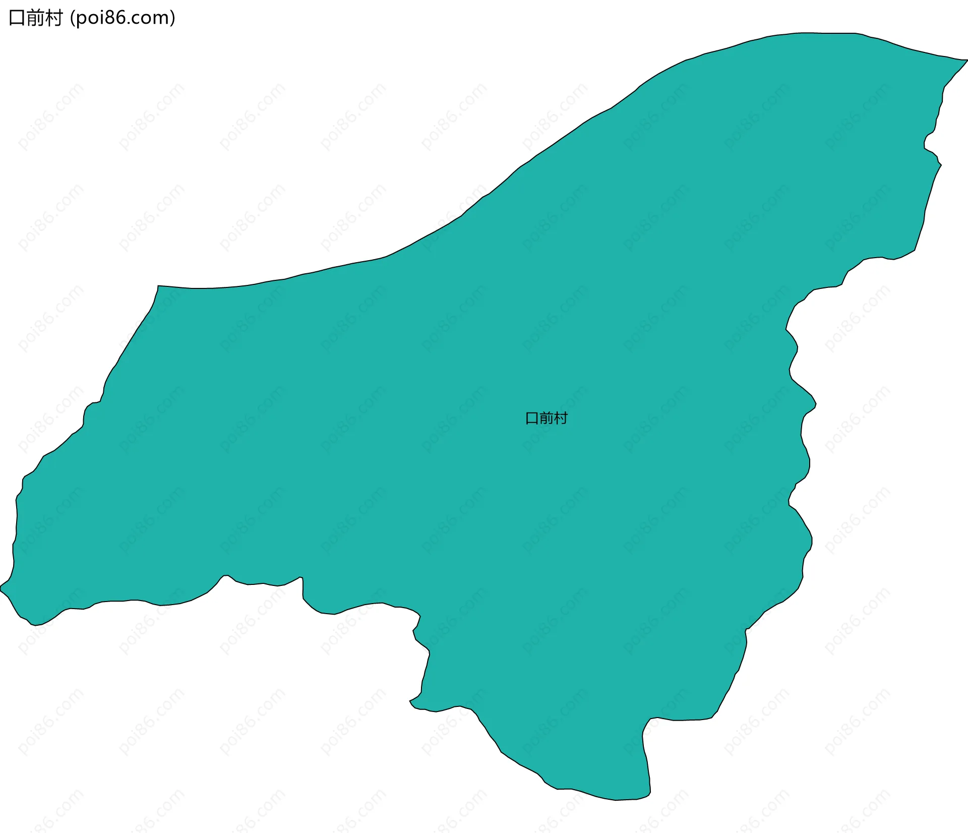 口前村边界地图