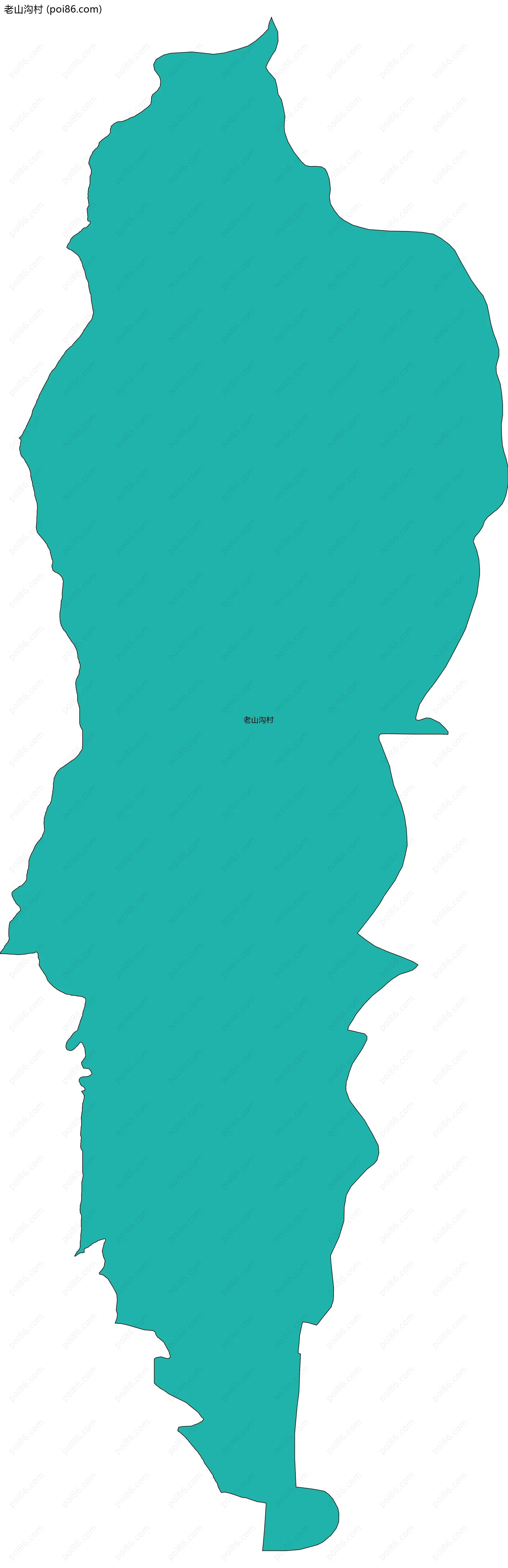 老山沟村边界地图