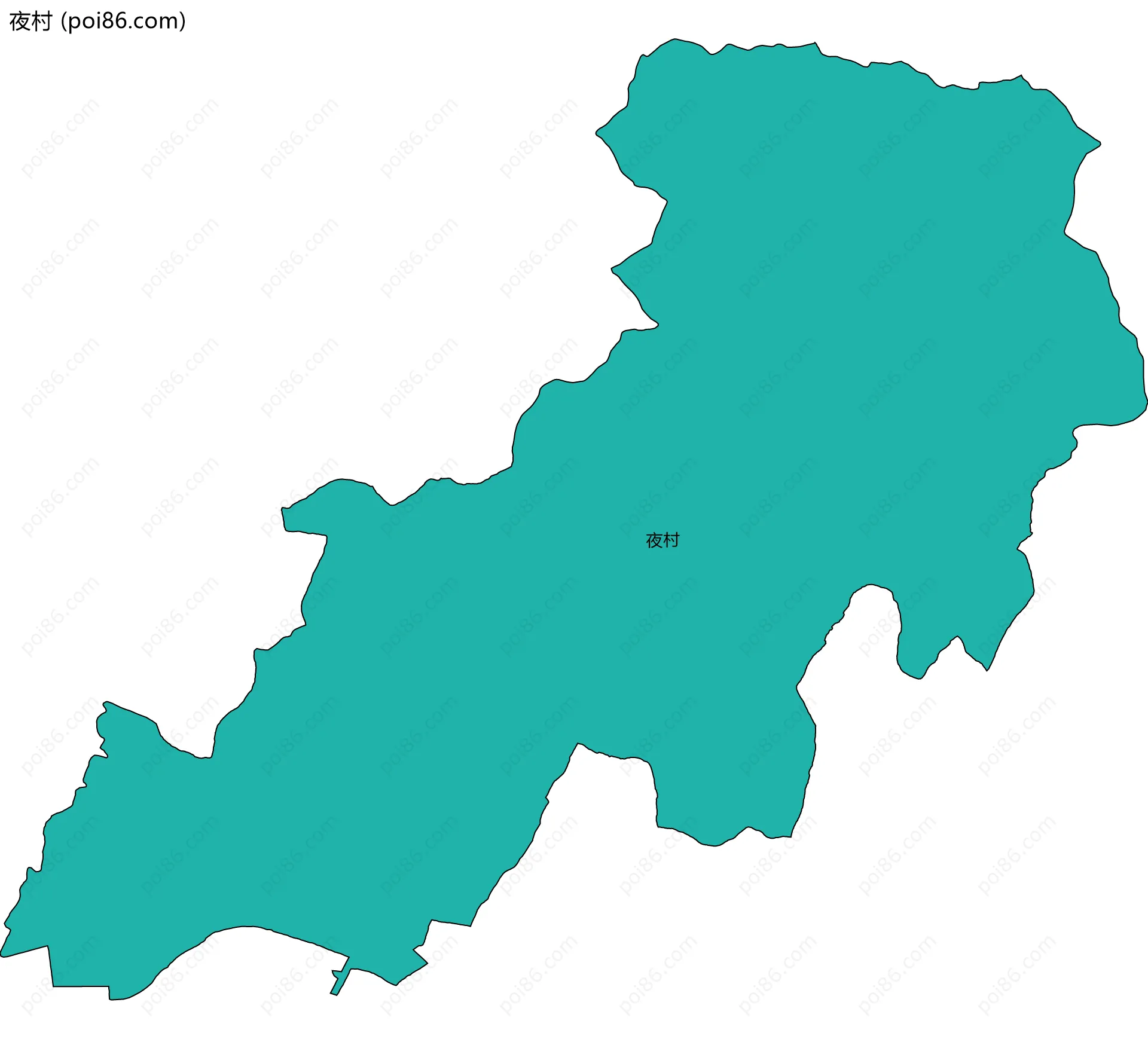 夜村边界地图