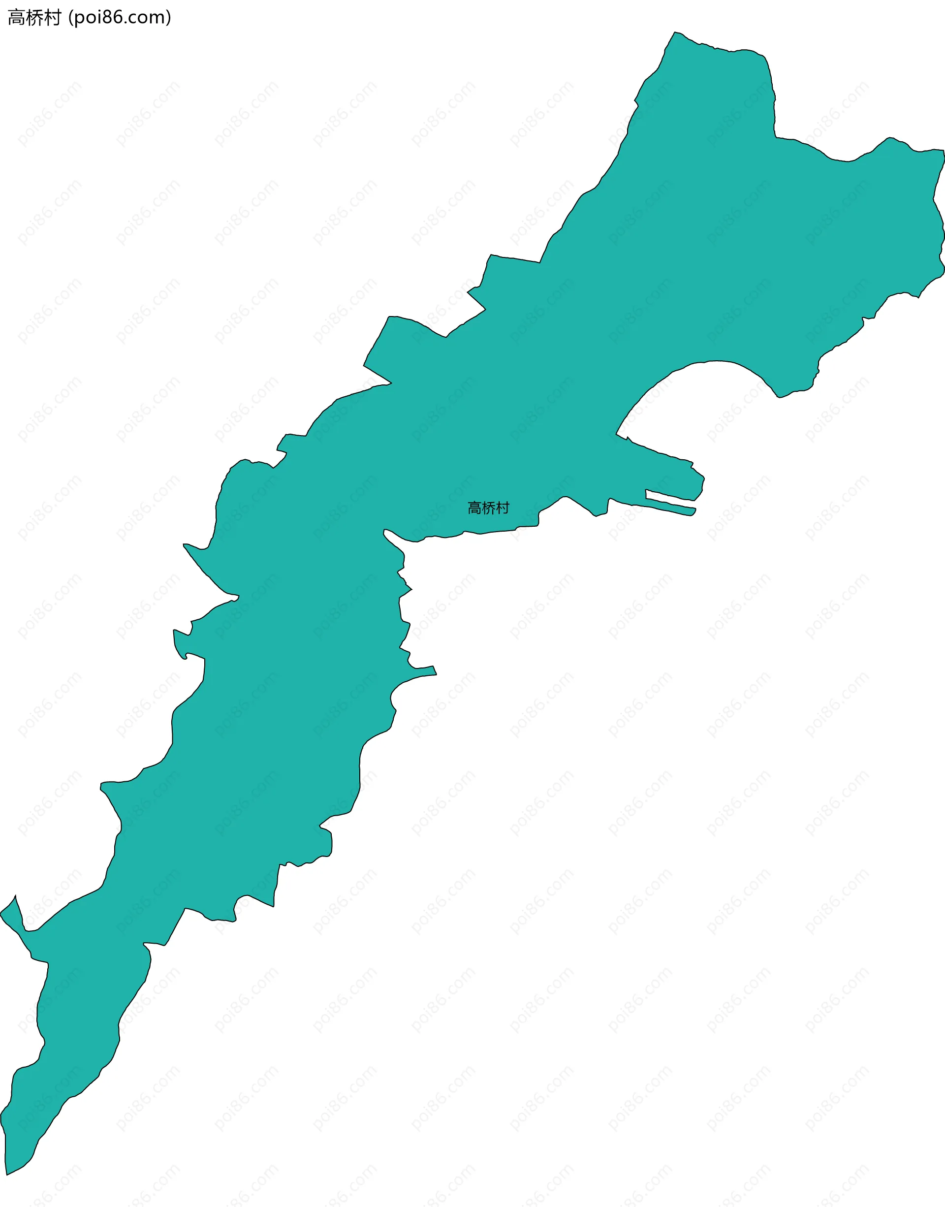 高桥村边界地图