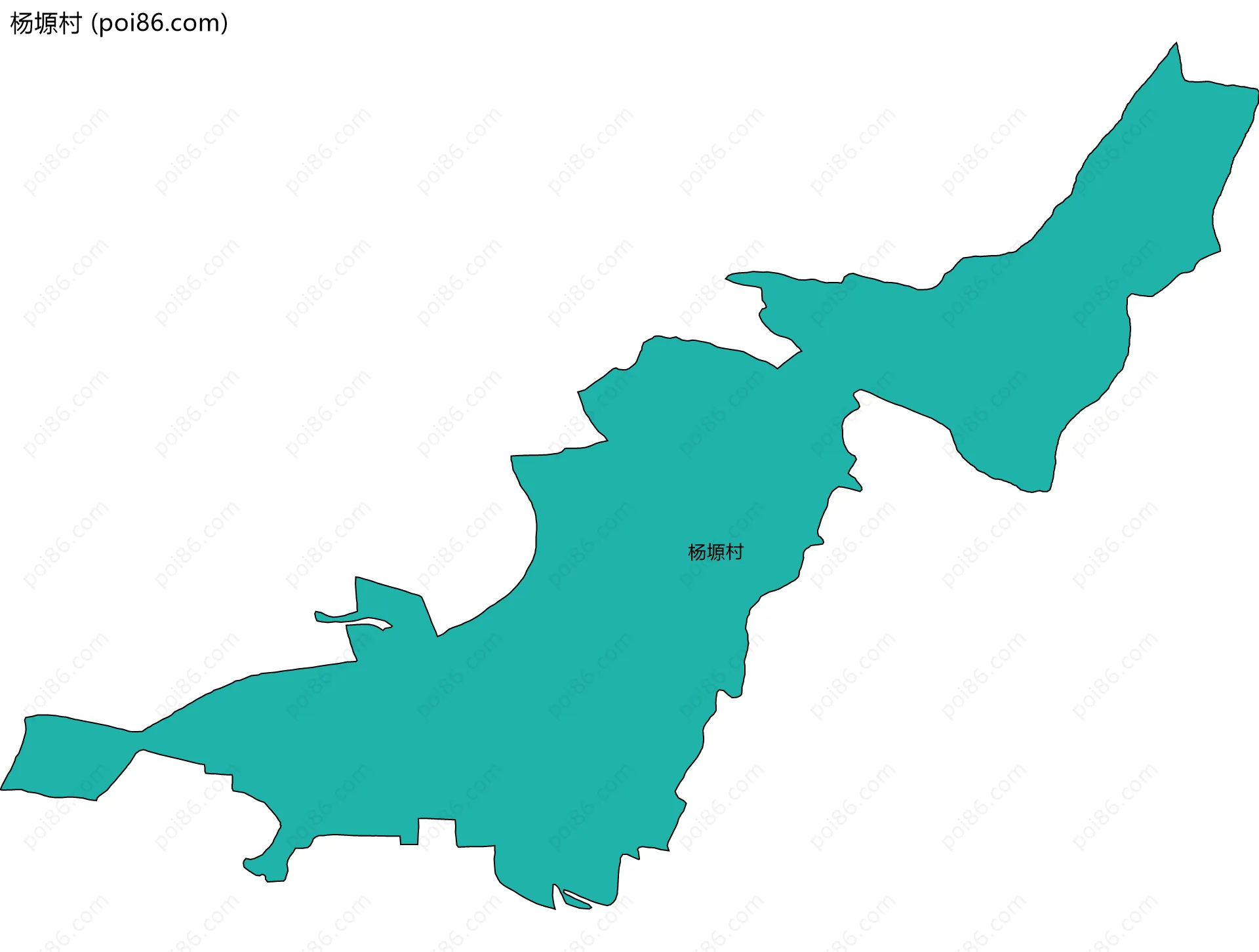 杨塬村边界地图