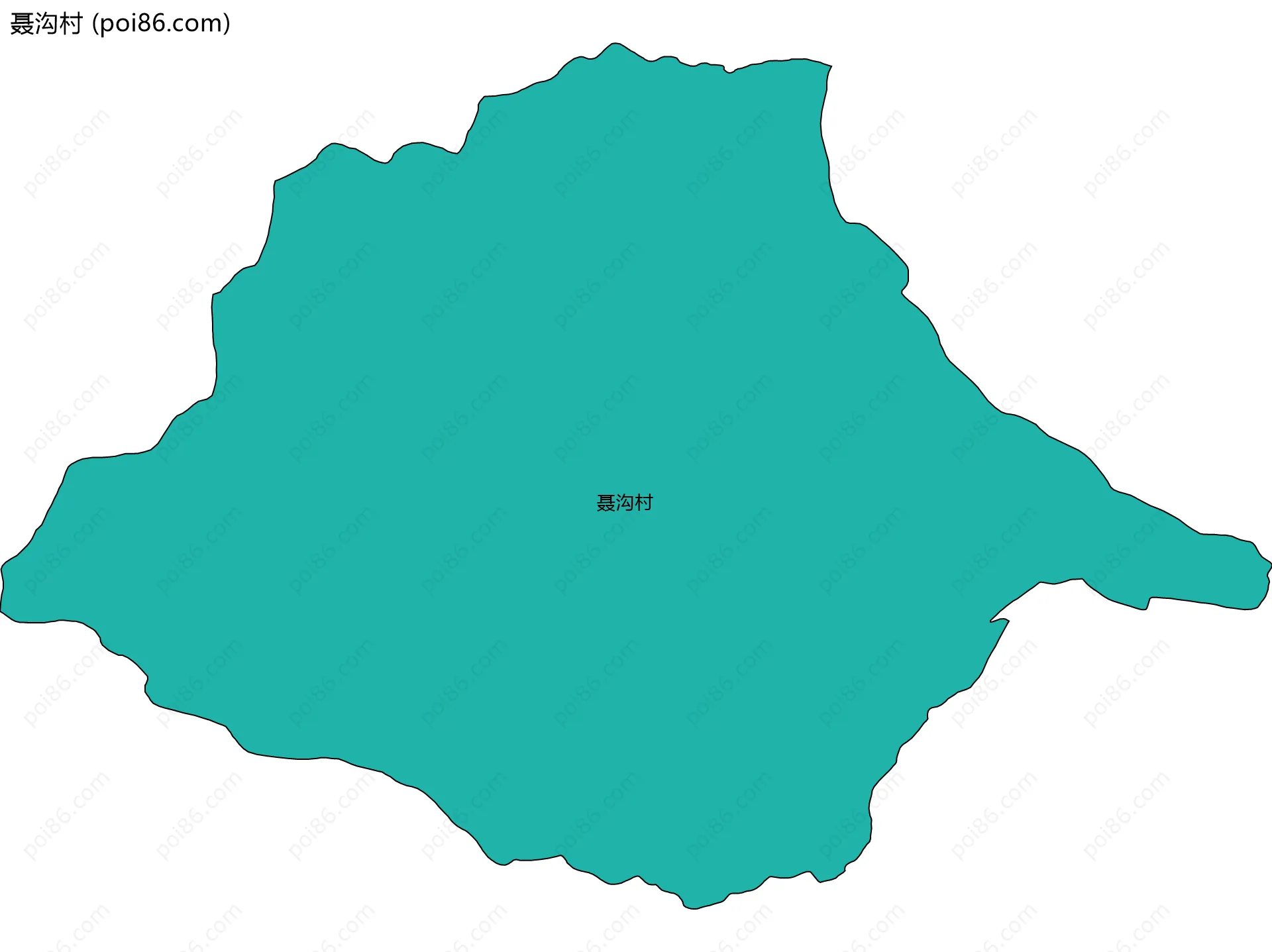 聂沟村边界地图