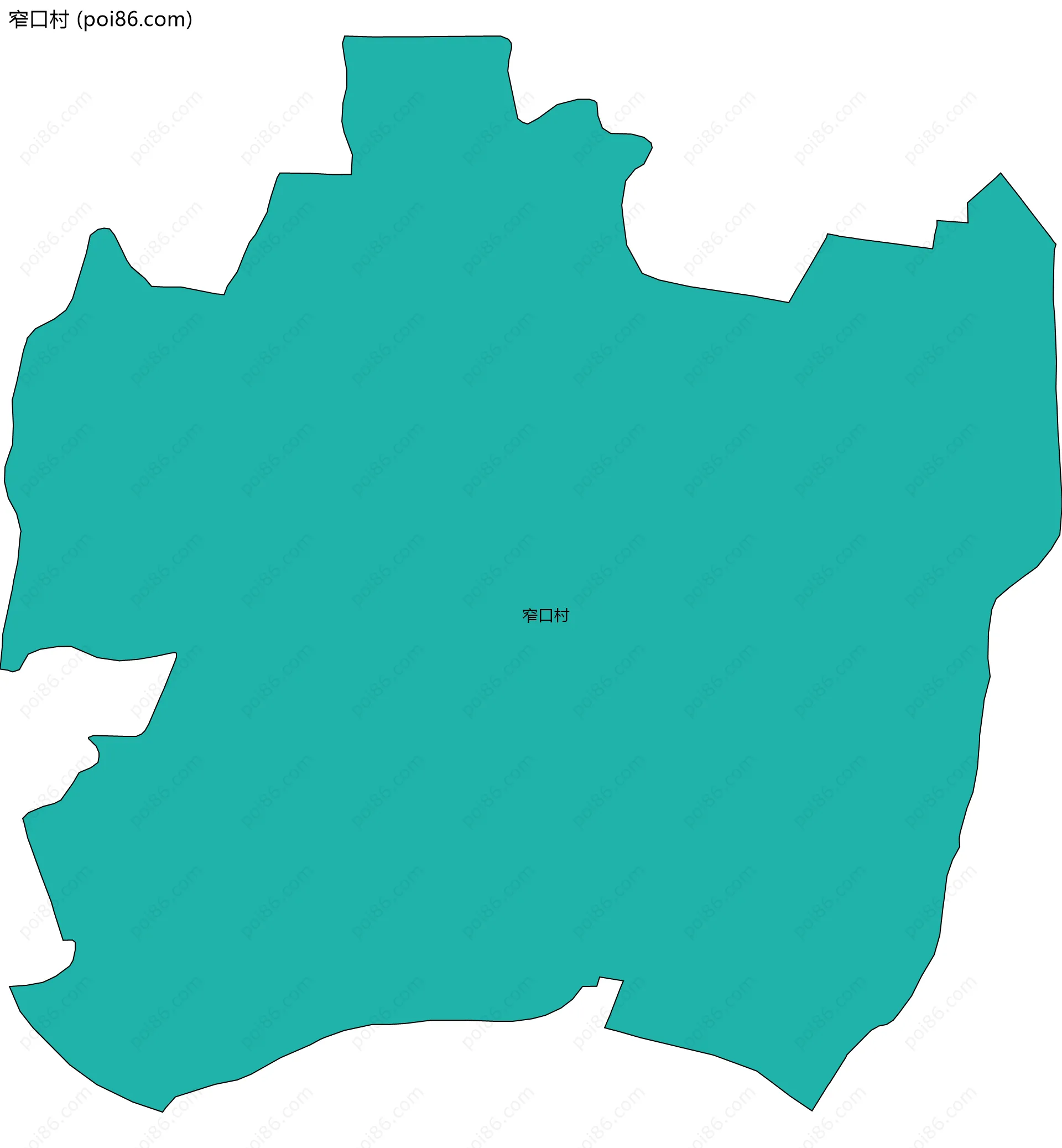 窄口村边界地图