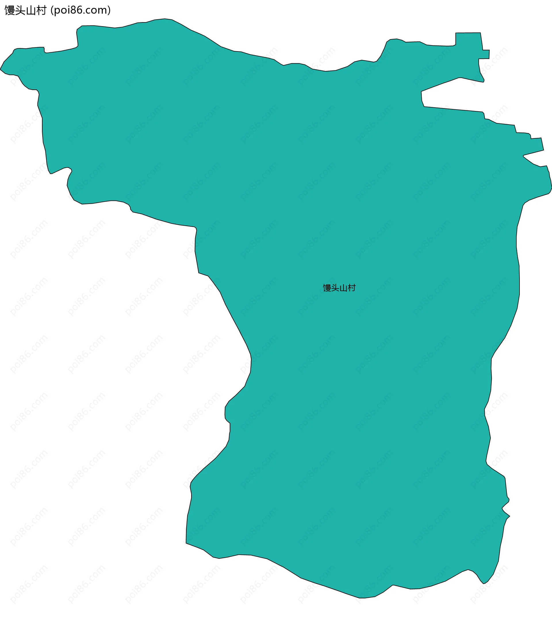 馒头山村边界地图