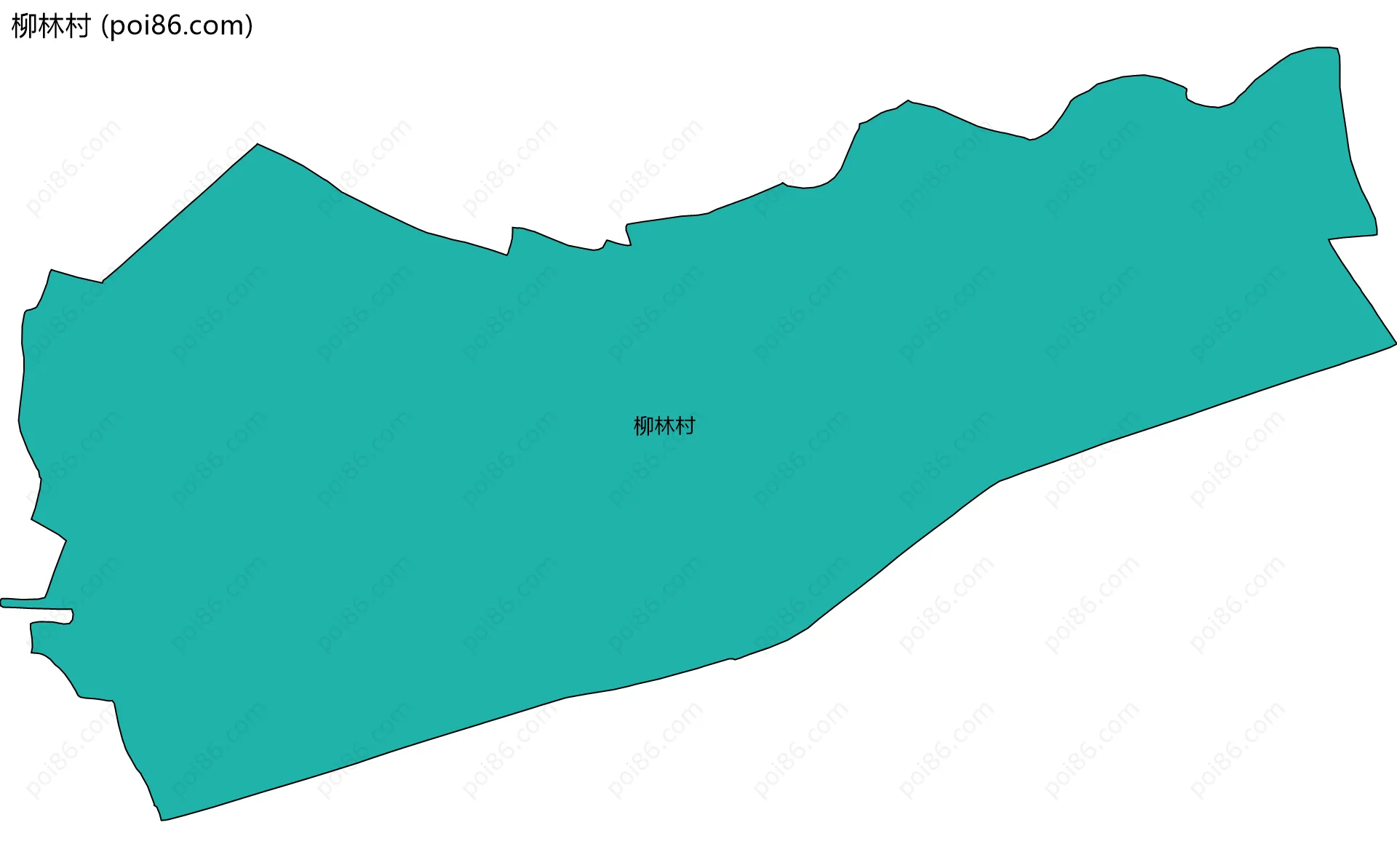 柳林村边界地图