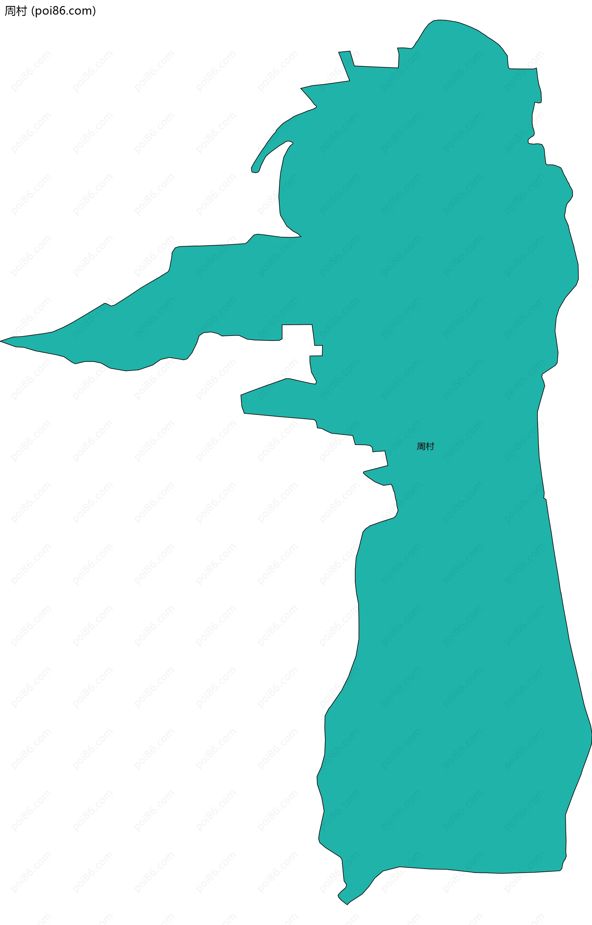 周村边界地图