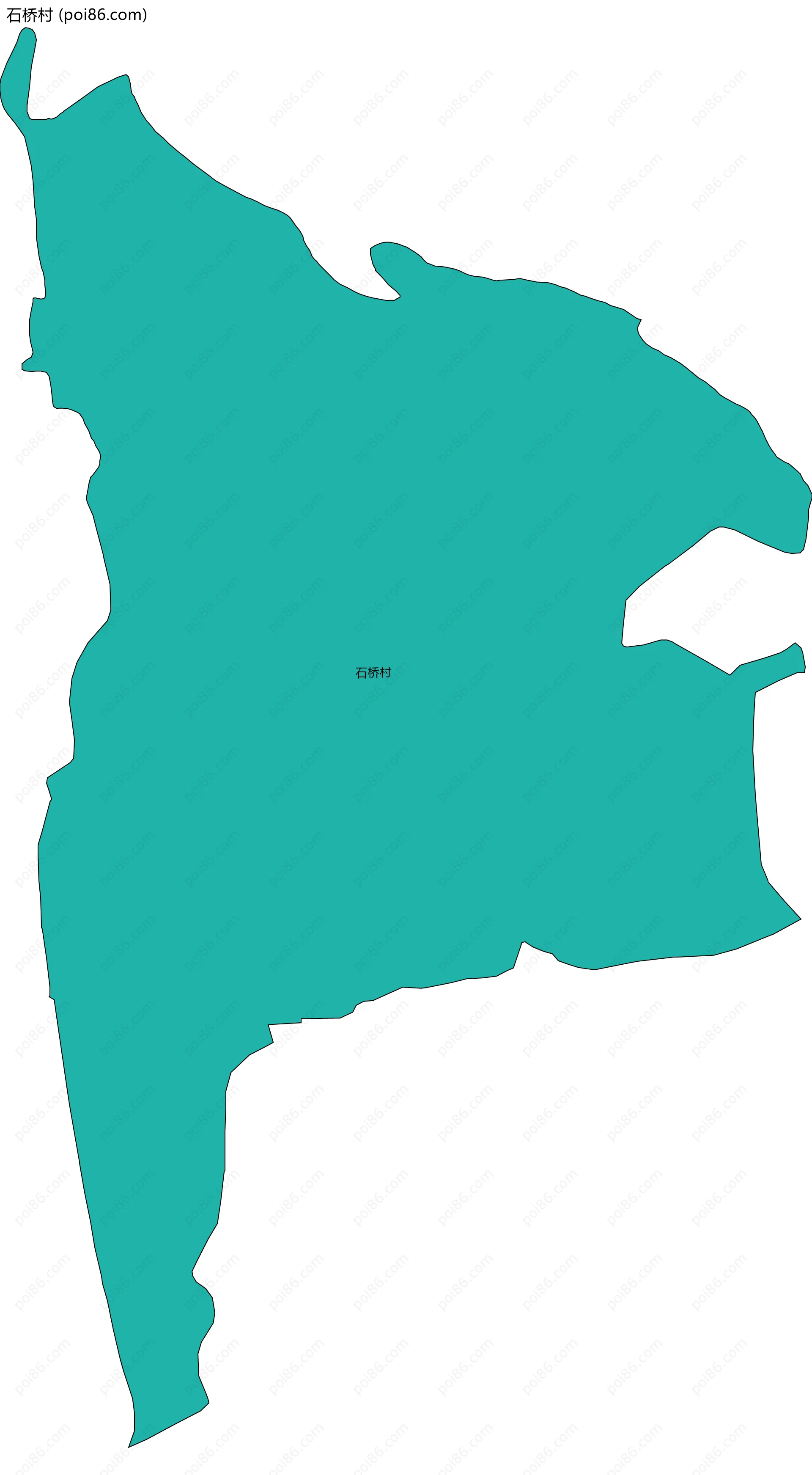 石桥村边界地图