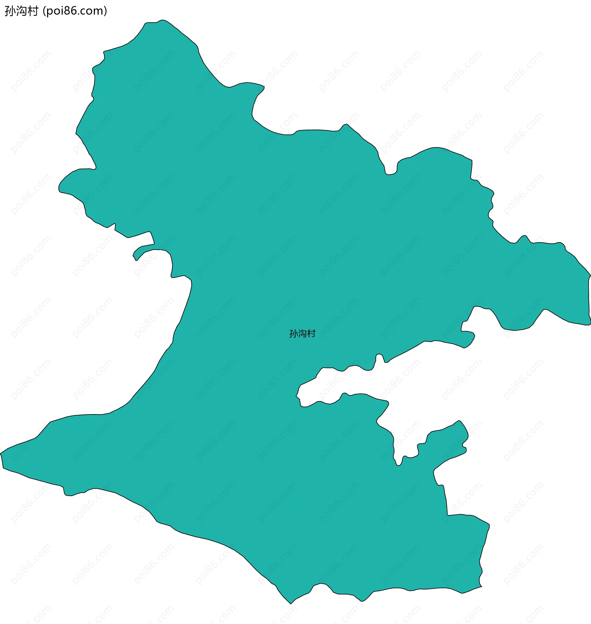 孙沟村边界地图