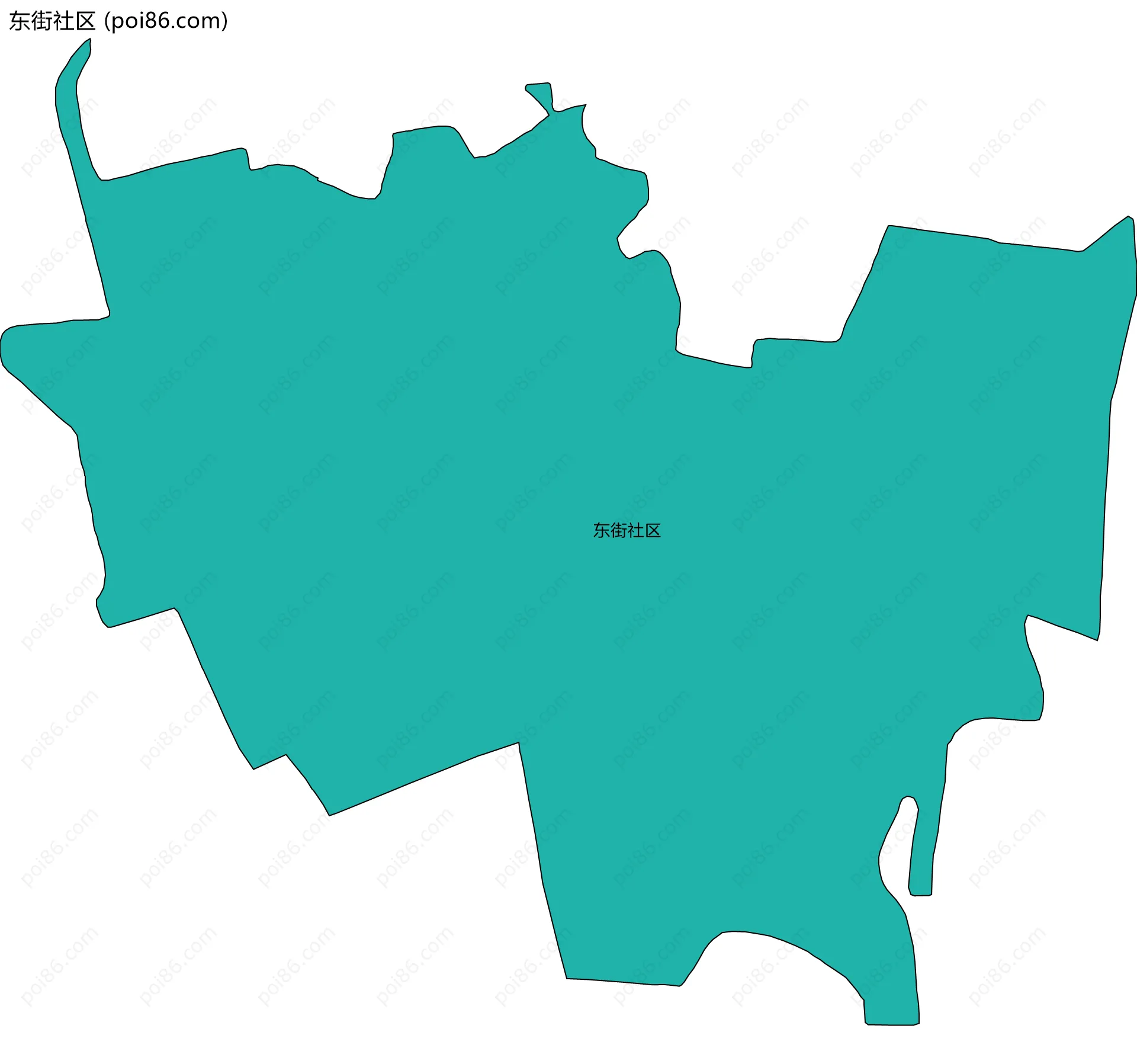 东街社区边界地图