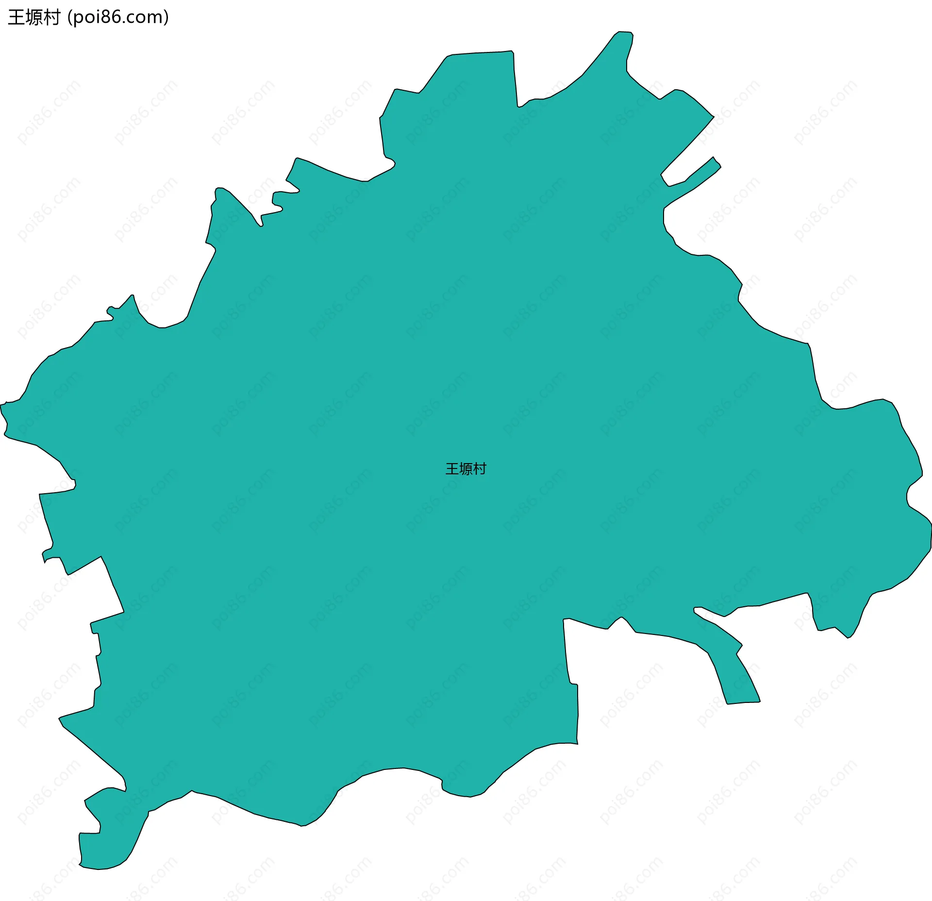 王塬村边界地图