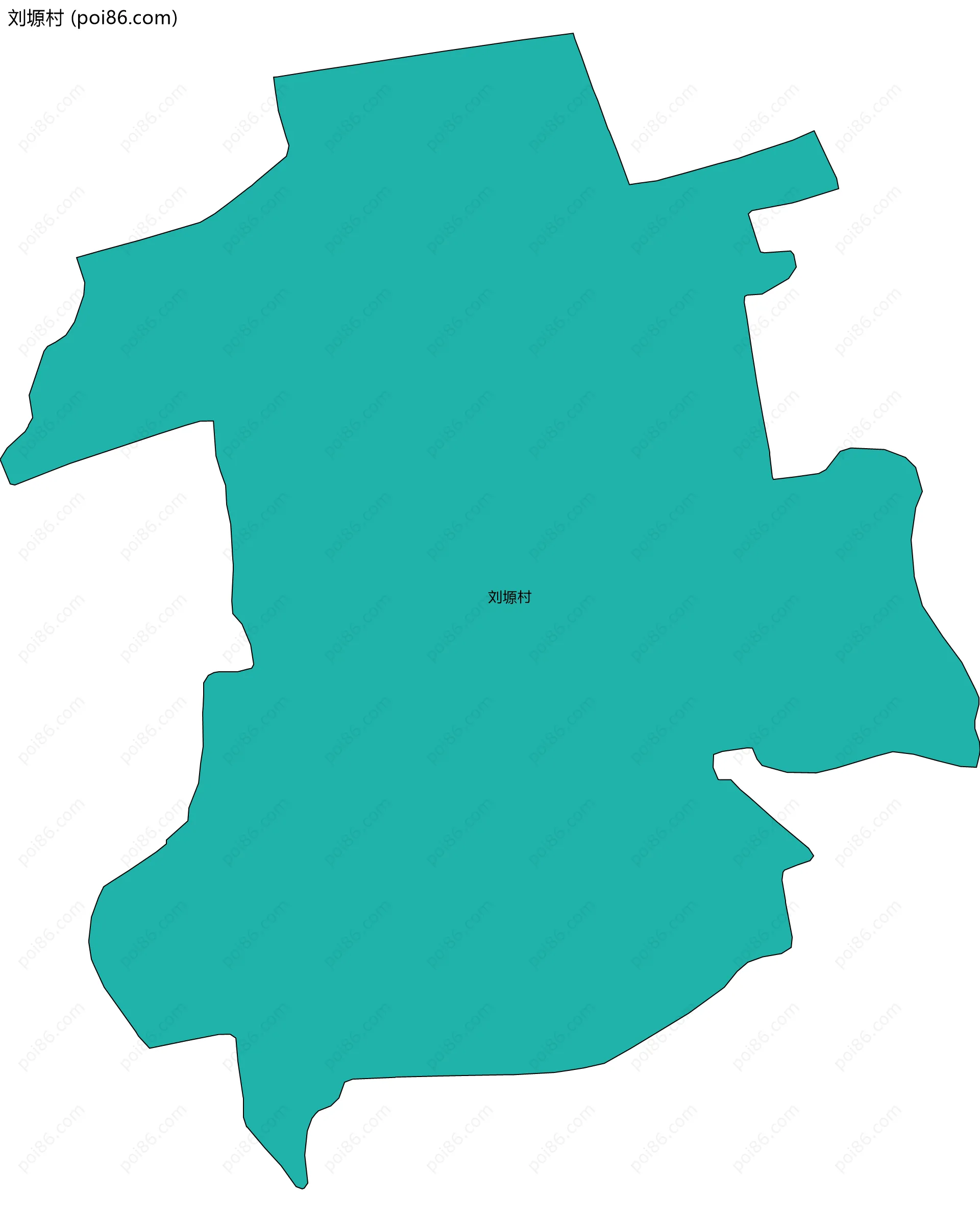 刘塬村边界地图