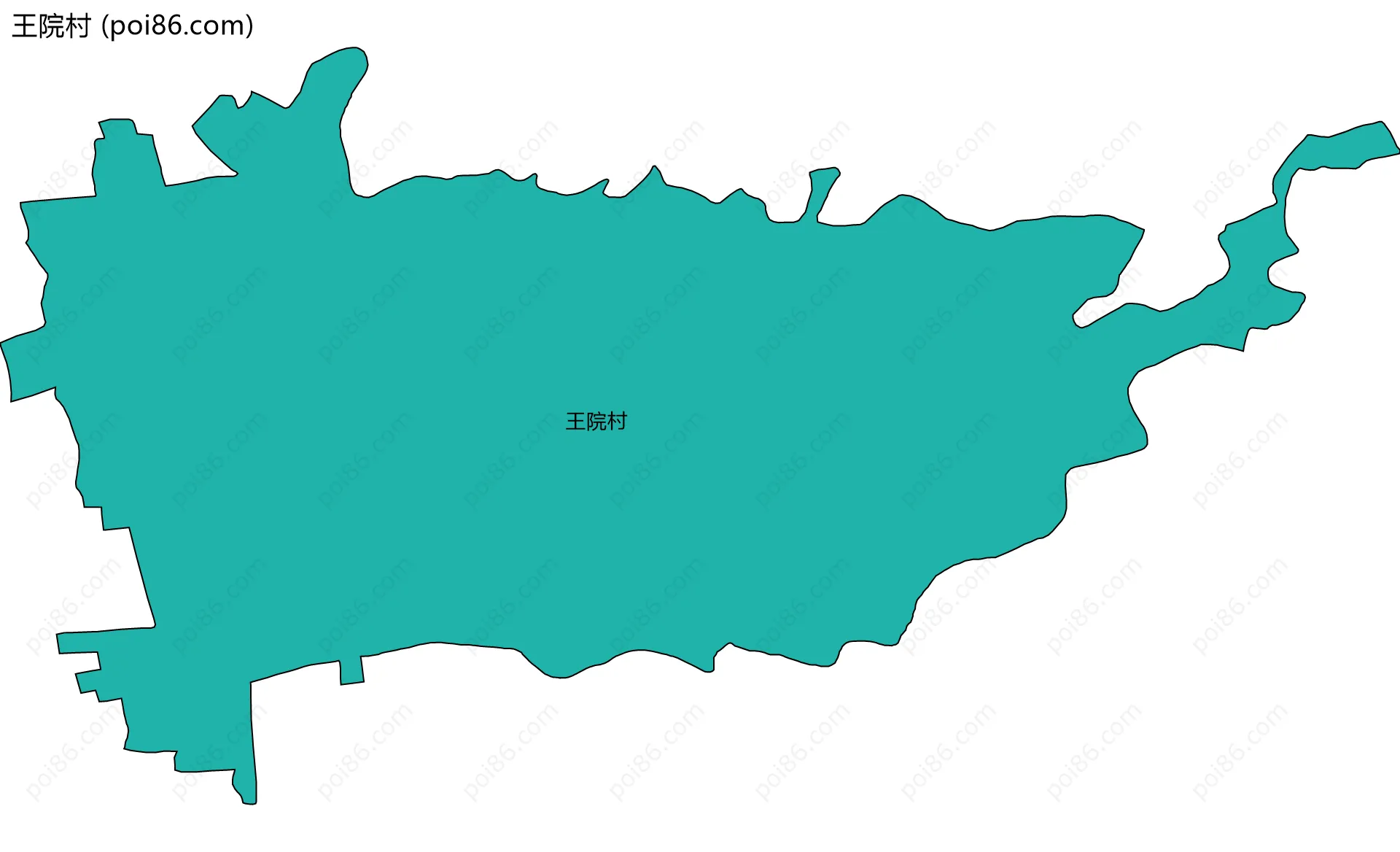 王院村边界地图