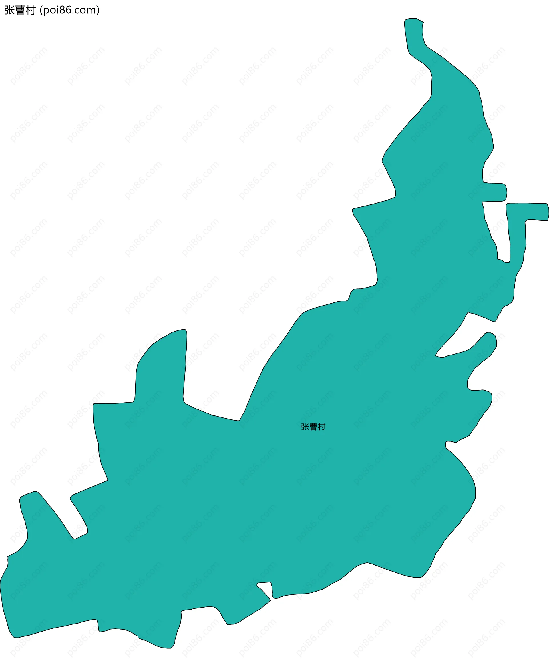 张曹村边界地图